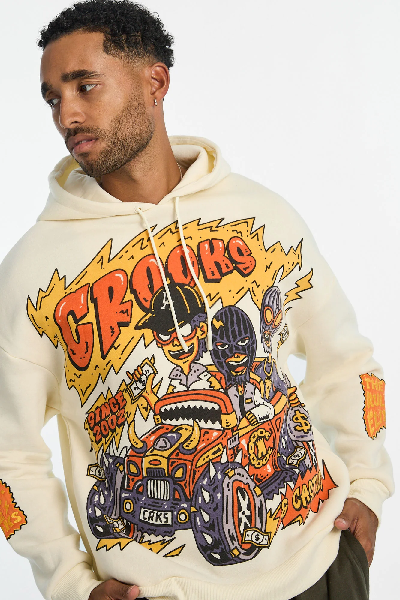 Haut à capuchon imprimé Crooks & Castles homme - Image 2