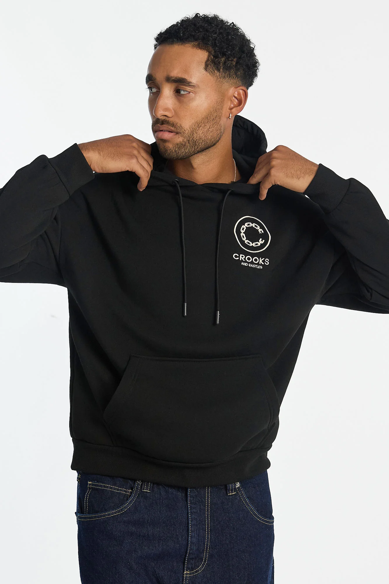 Haut à capuchon imprimé camouflage arbres Crooks & Castles homme - Image 3