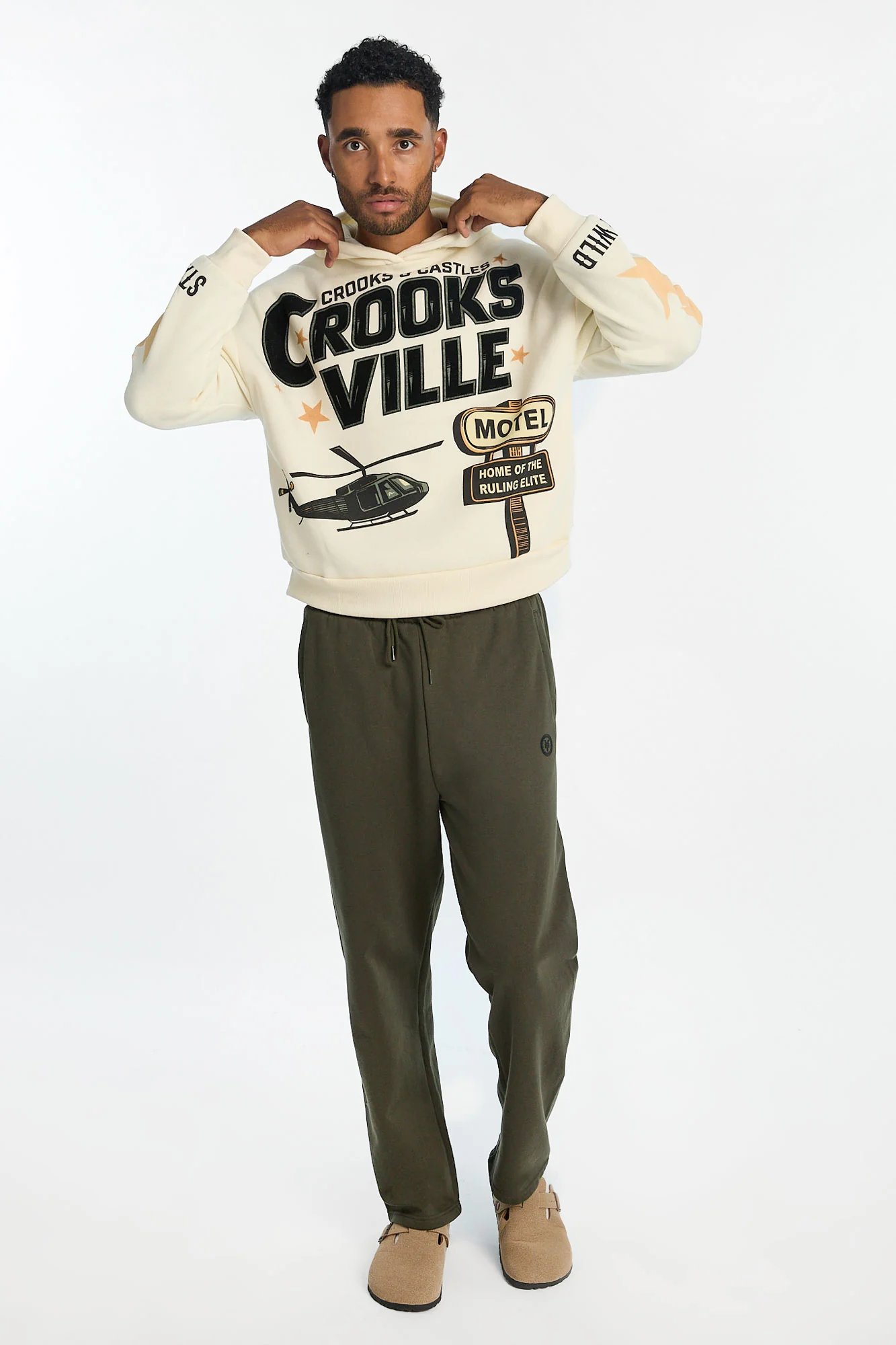 Mens Crooks & Castles Crooksville Hoodie - Image 4