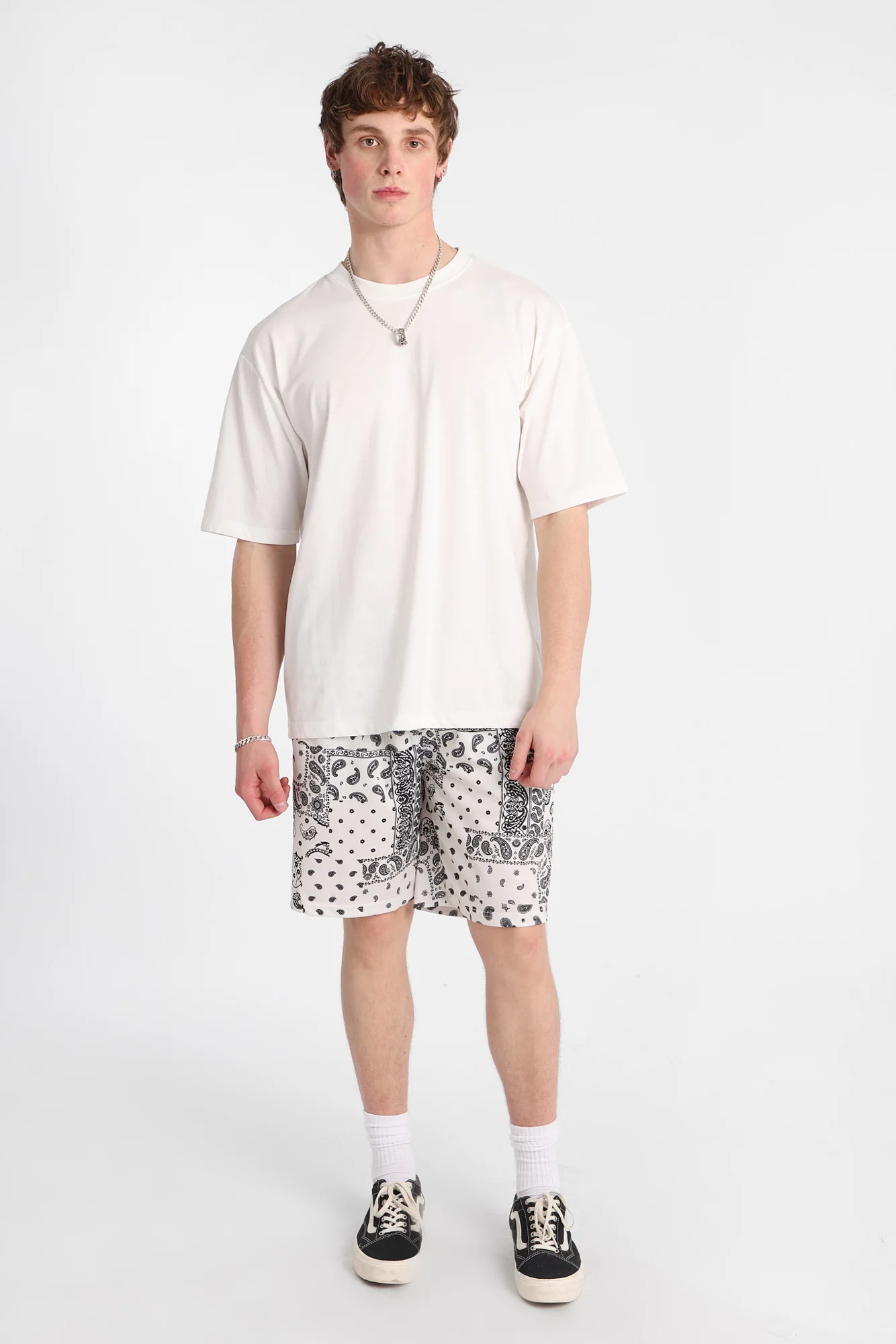 Short en maille imprimé bandana Arsenic - Image 8