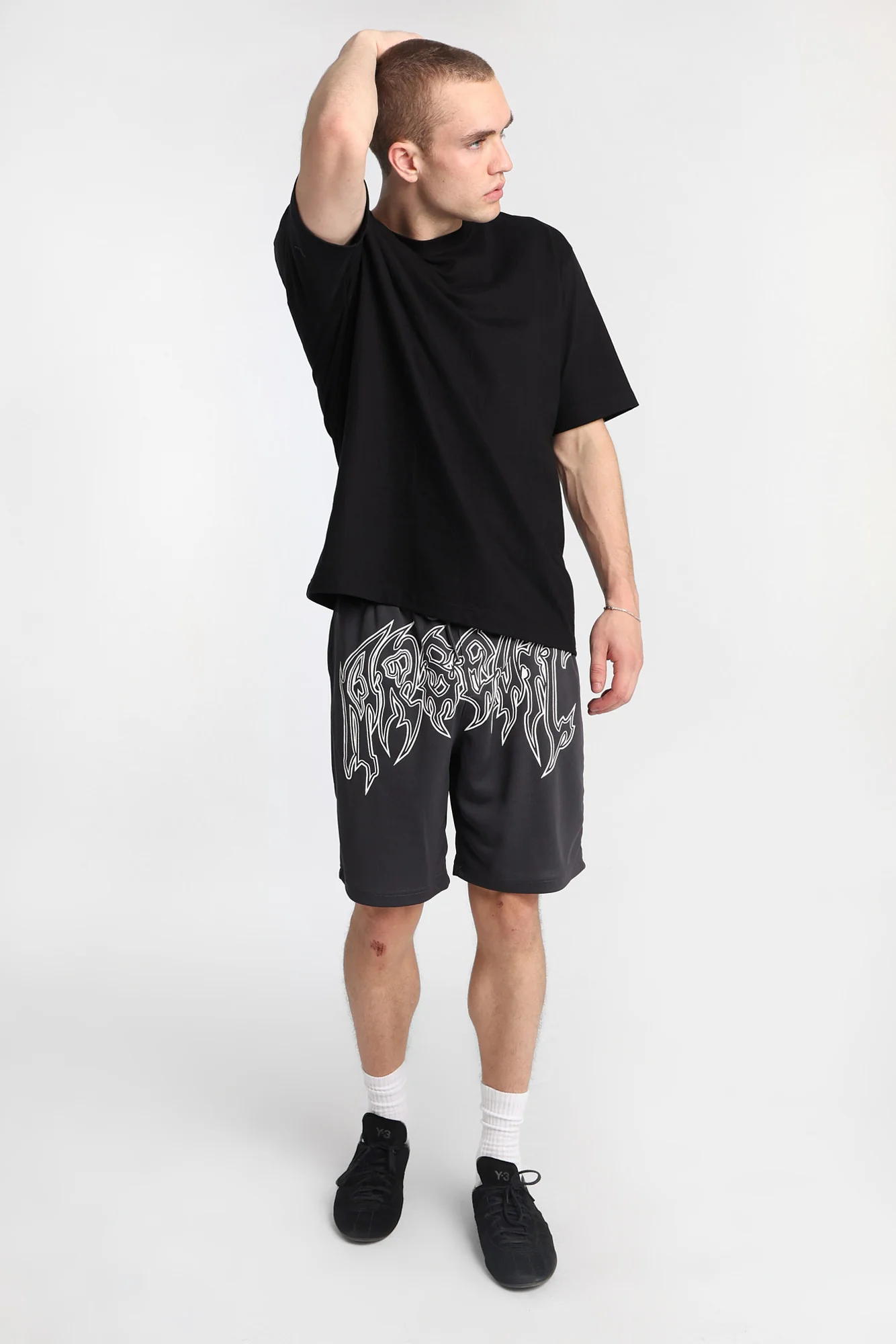 Arsenic Graphic Logo Mesh Shorts - Image 8