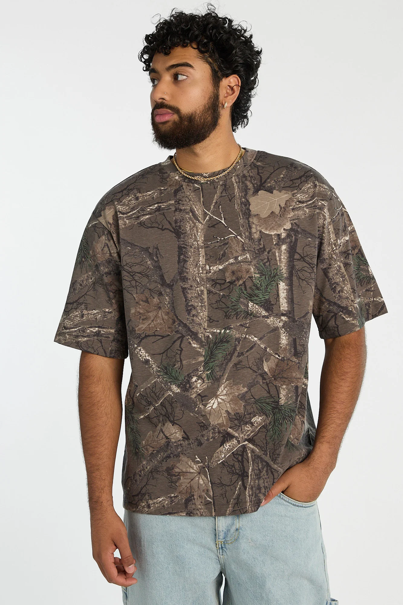 Zoo York Mens Tree Camo Oversized Tee - Image 9