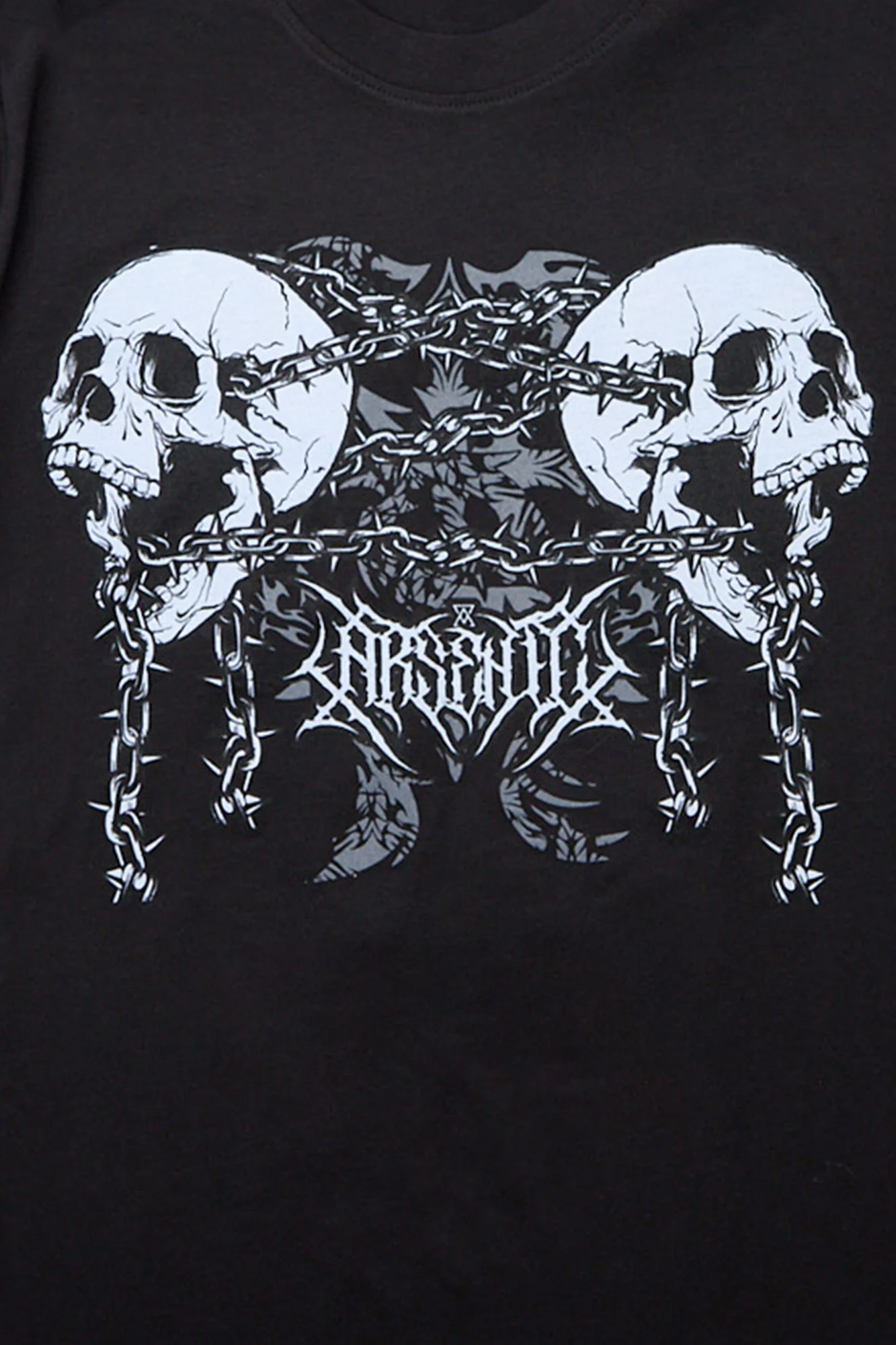 Arsenic Chained Skulls Graphic Tee - Image 2