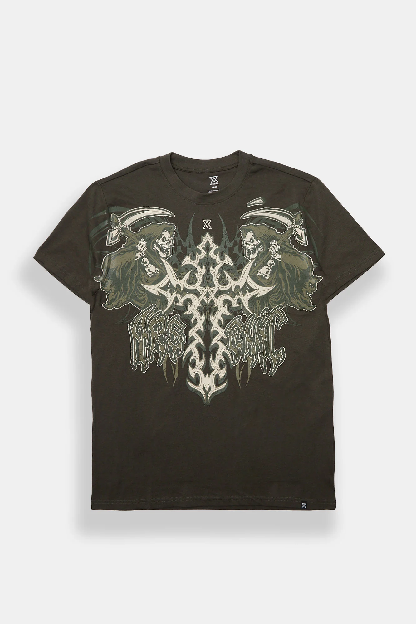 T-shirt imprimé faucheur croix Arsenic
