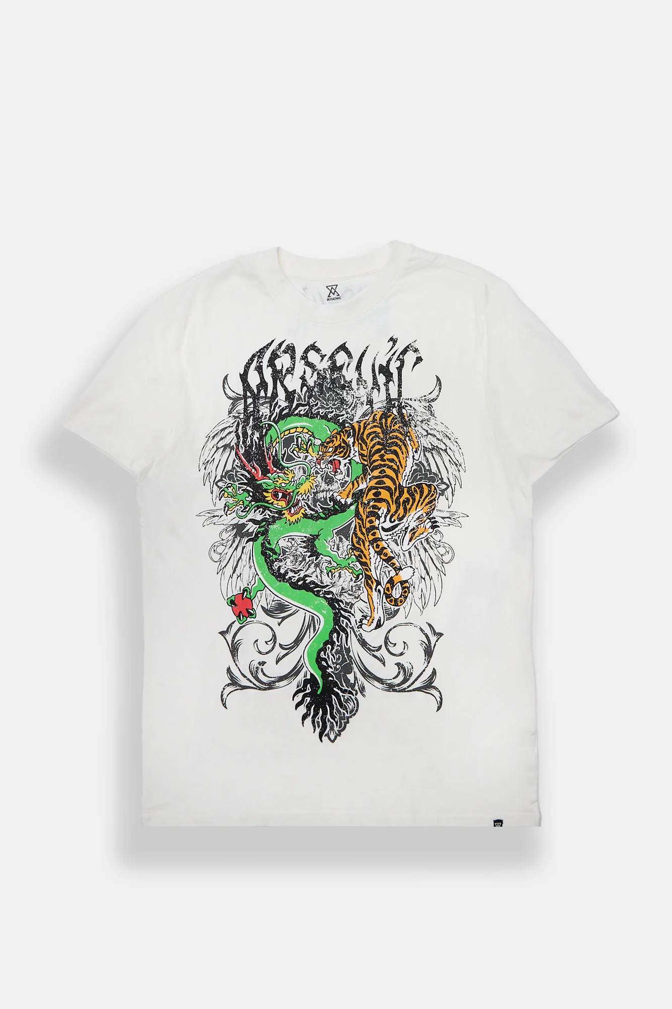 T-shirt imprimé dragon et tigre Arsenic - Image 3