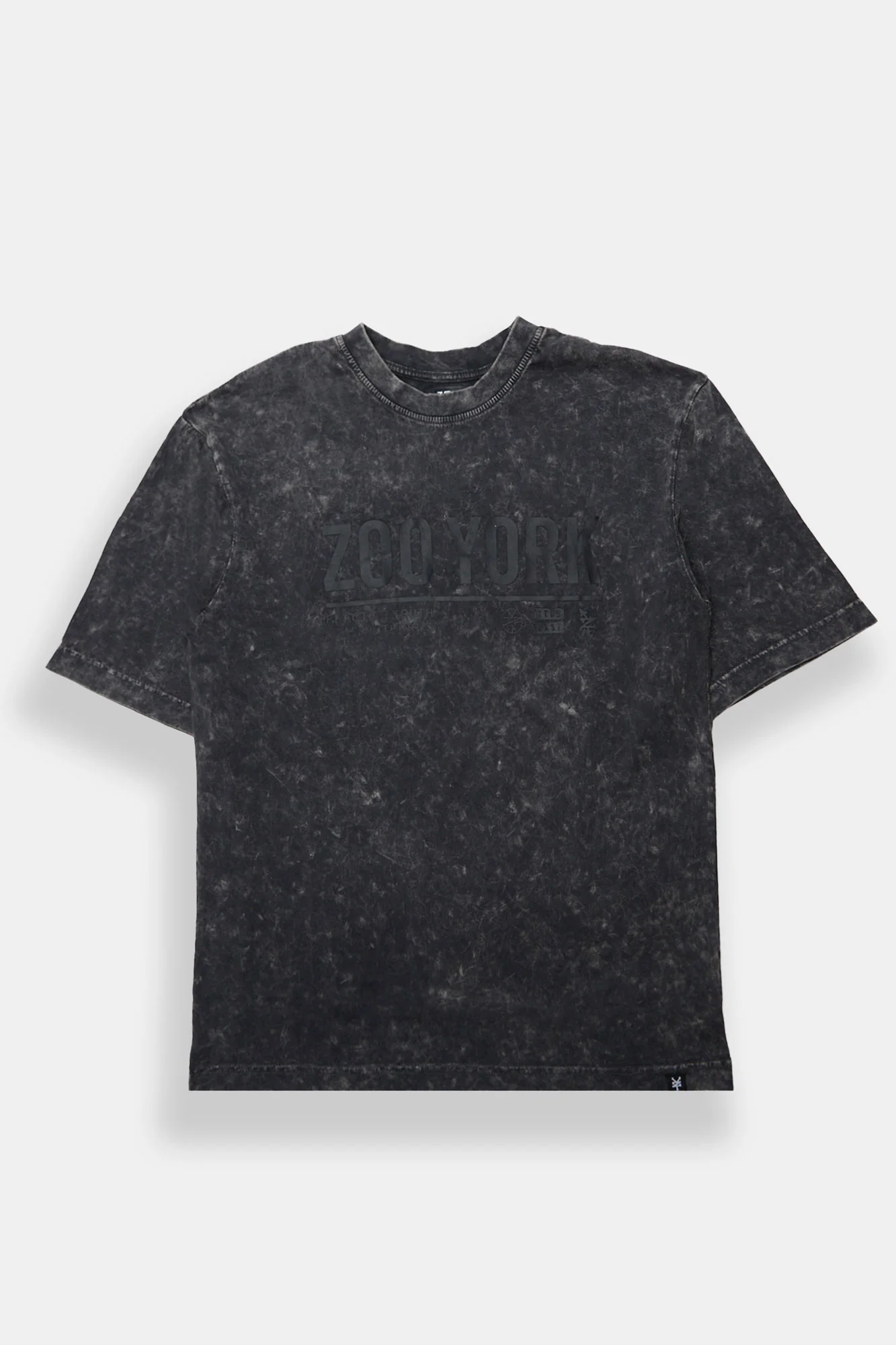 T-shirt surdimensionné délavé imprimé Logo Zoo York