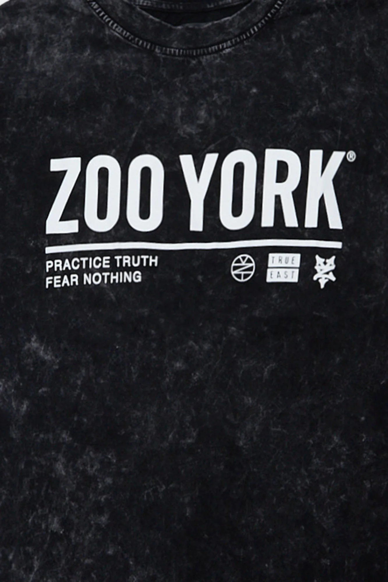 T-shirt surdimensionné délavé imprimé Logo Zoo York - Image 8