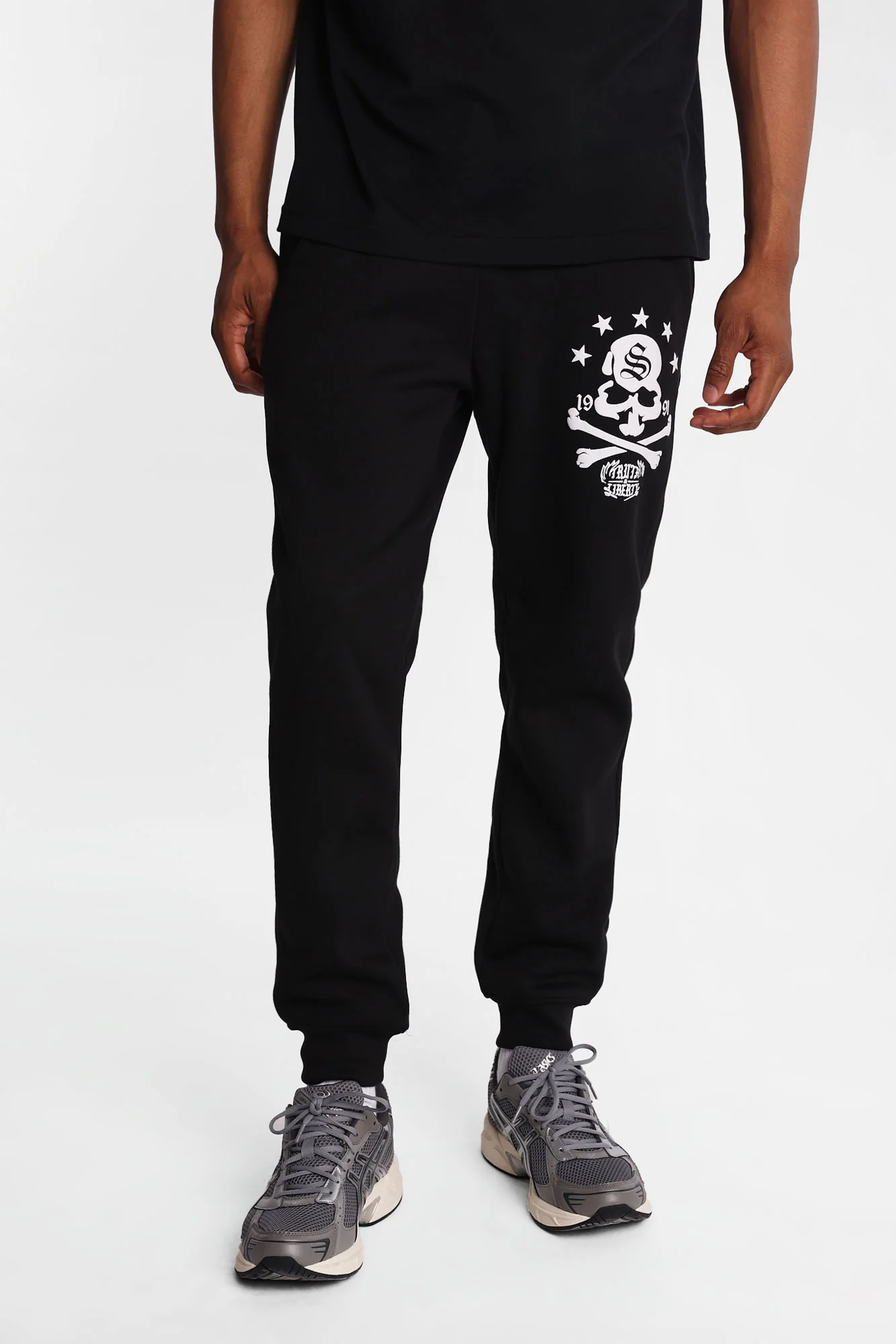 Southpole Skull Graphic Fleece Jogger
