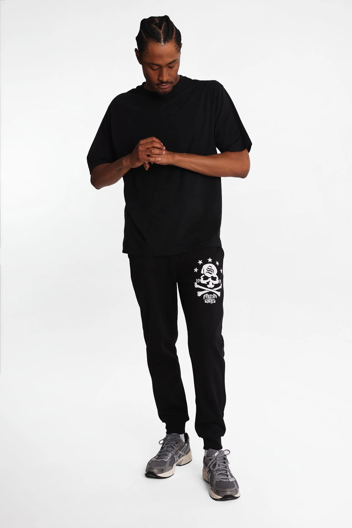 Southpole Skull Graphic Fleece Jogger - Image 4