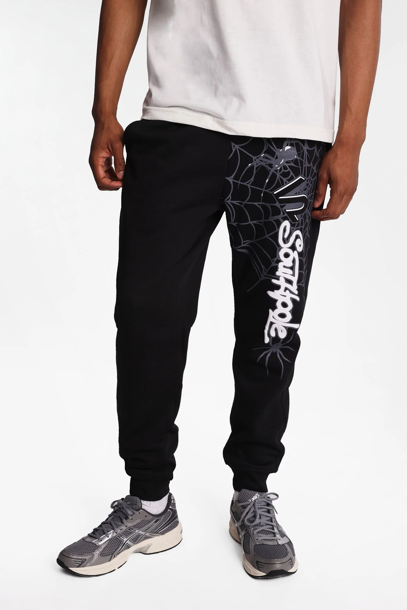 Southpole Spider Web Graphic Fleece Jogger