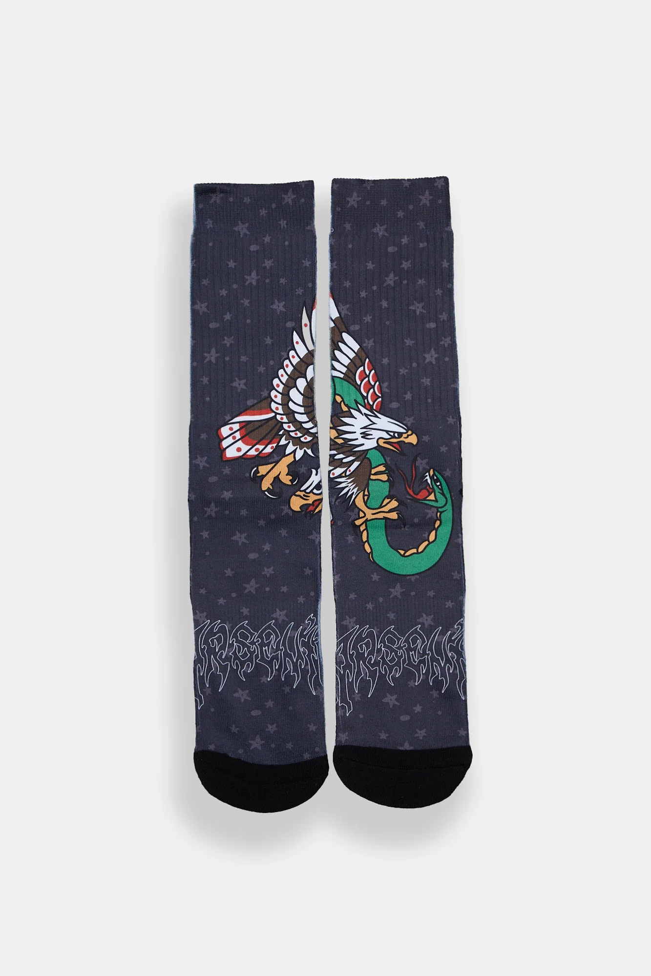 Arsenic Eagle Printed Crew Socks - Image 2