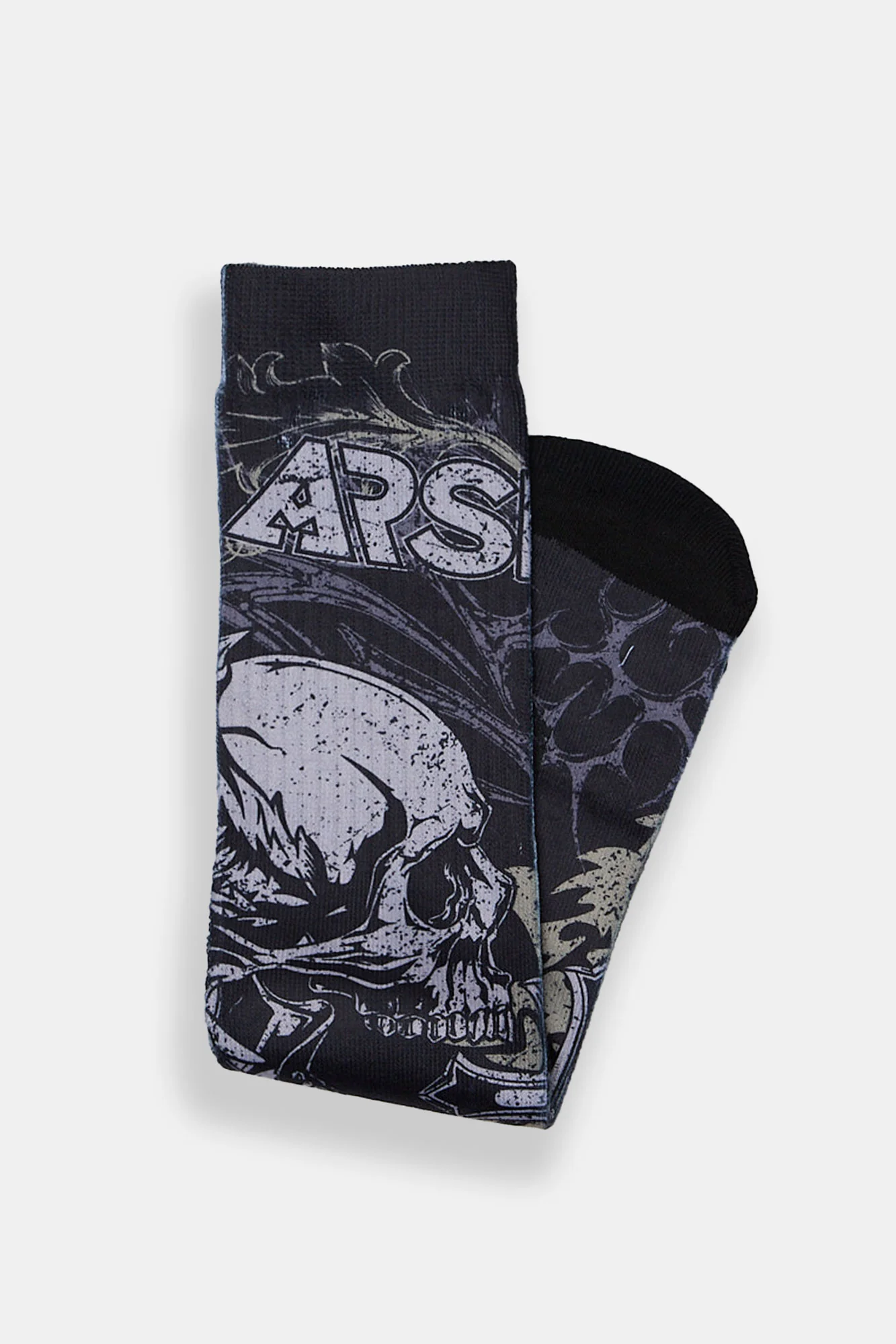 Chaussettes imprimées crâne Arsenic
