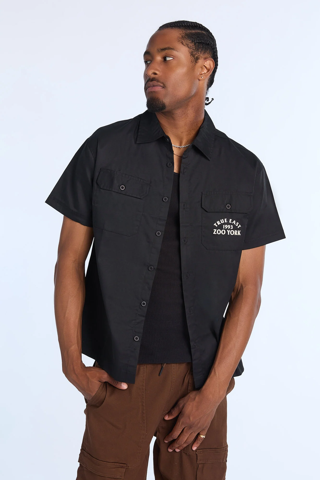 Chemise en sergé imprimée True East 1993 Zoo York homme - Image 4