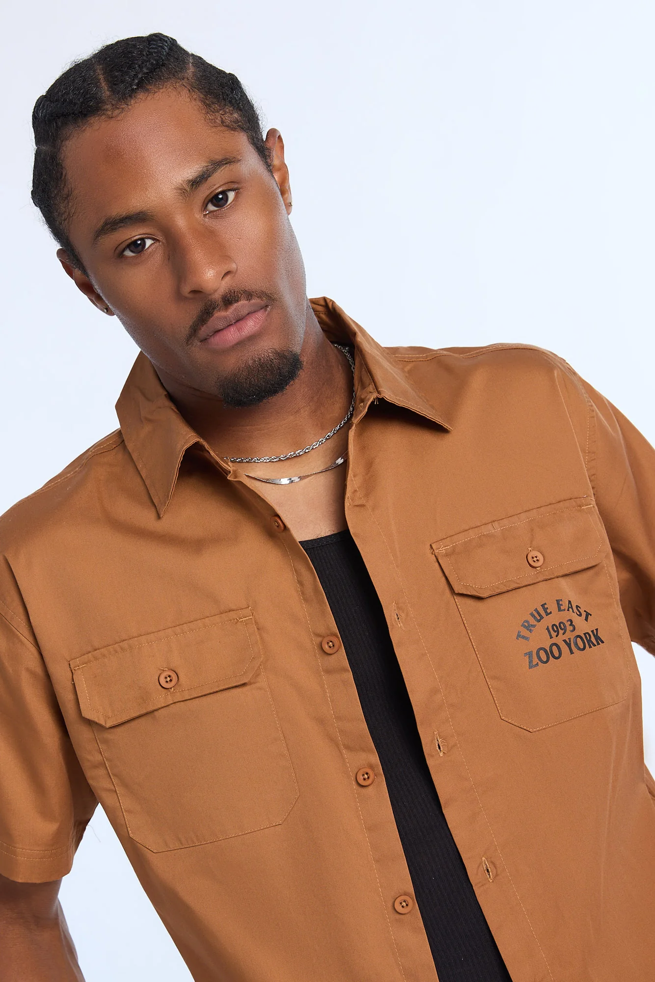 Zoo York Mens True East 1993 Twill Button-Up - Image 6