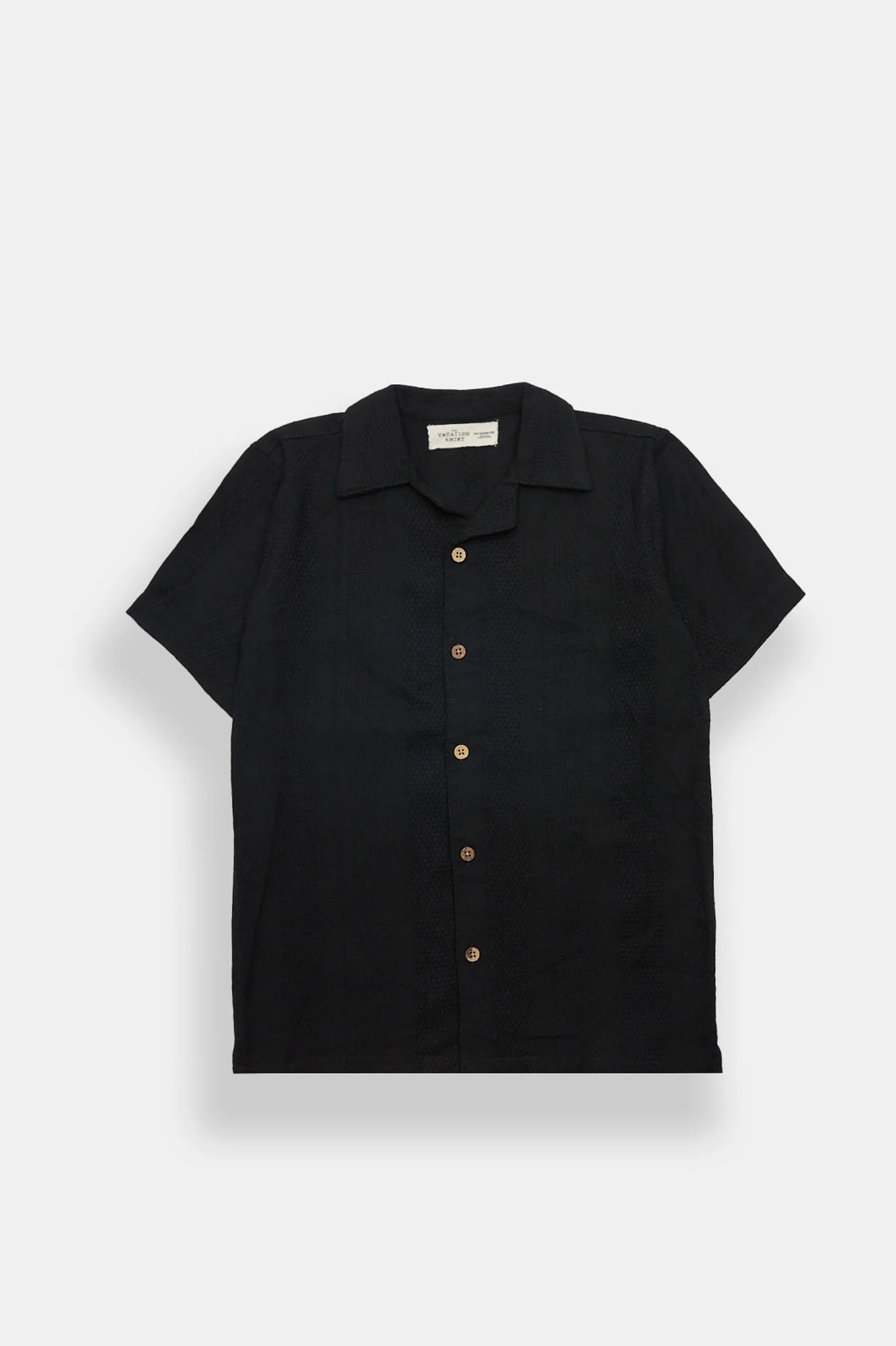 Chemise boutonnée texturée à rayures junior
