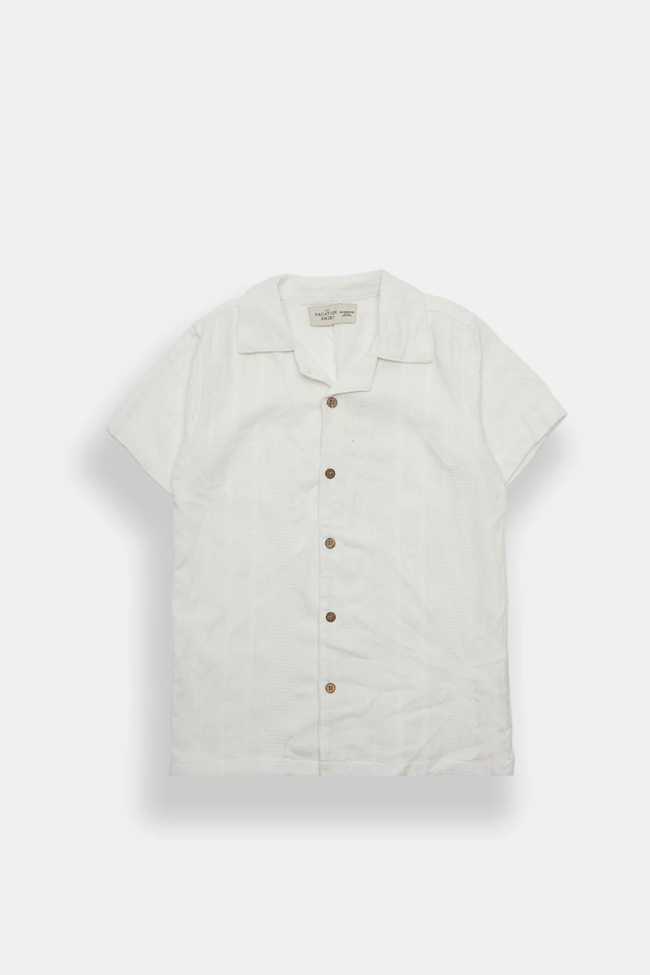 Chemise boutonnée texturée à rayures junior - Image 3