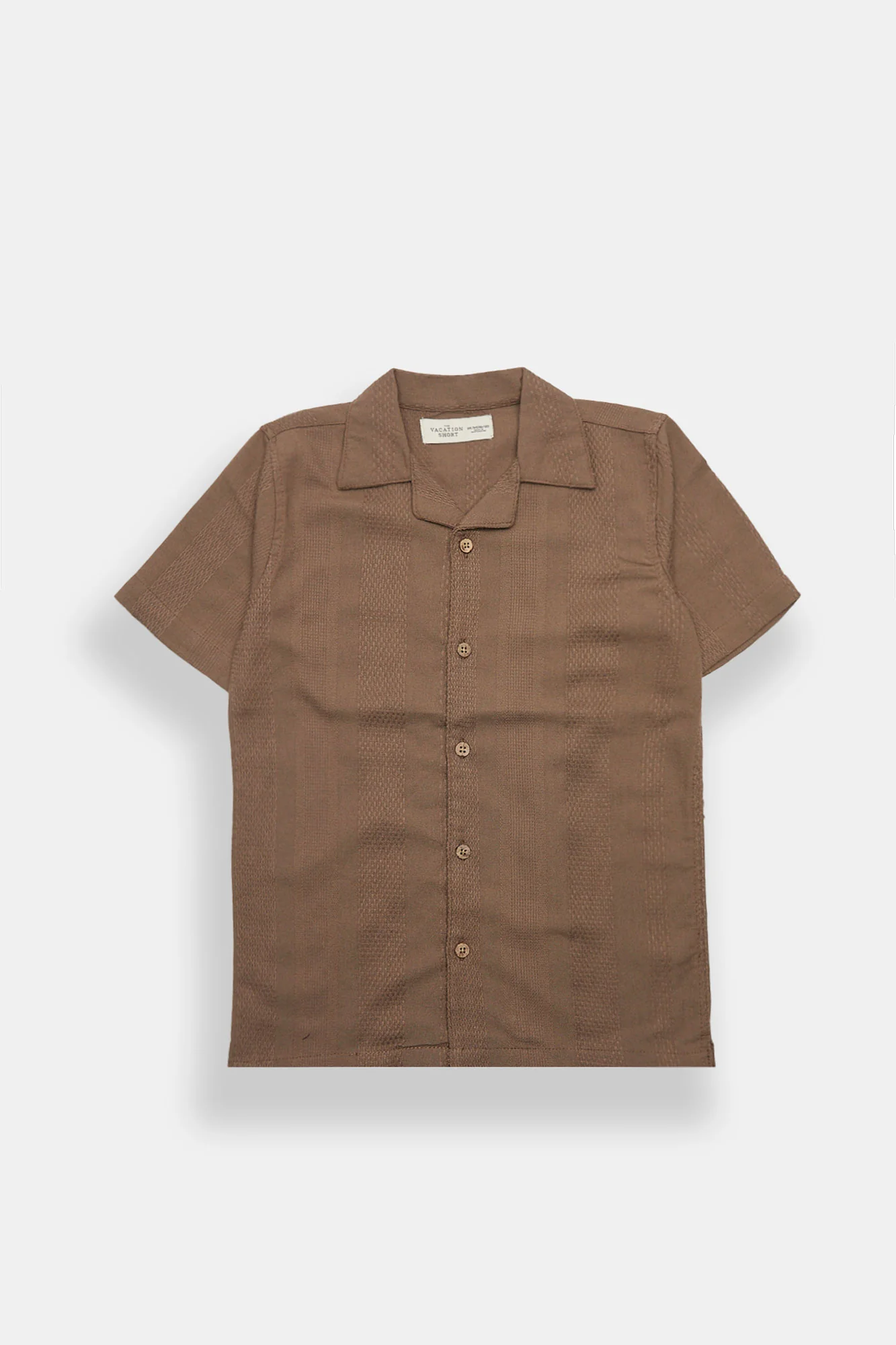 Chemise boutonnée texturée à rayures junior - Image 5