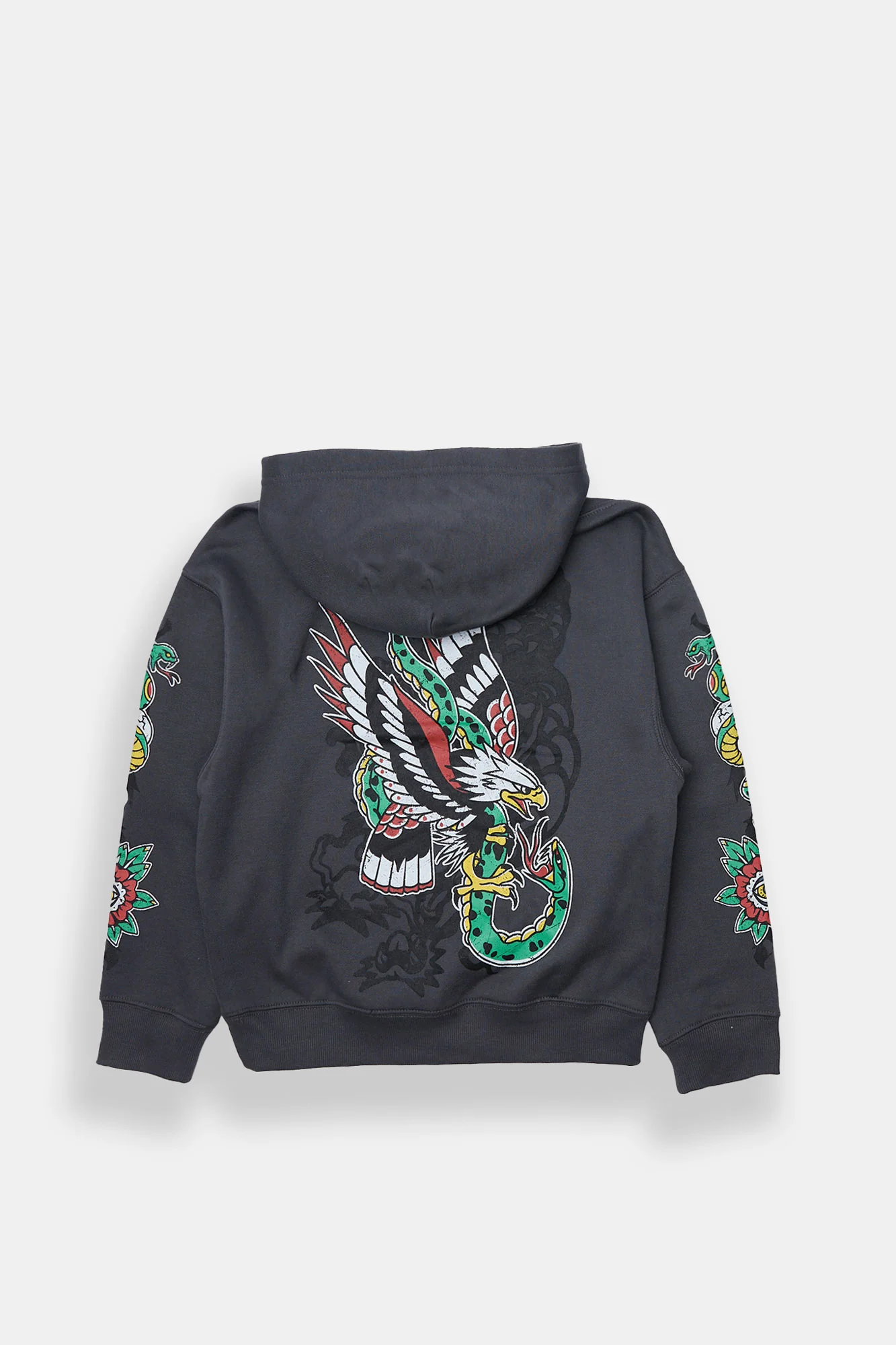 Arsenic Youth Leopard & Eagle Graphic Hoodie