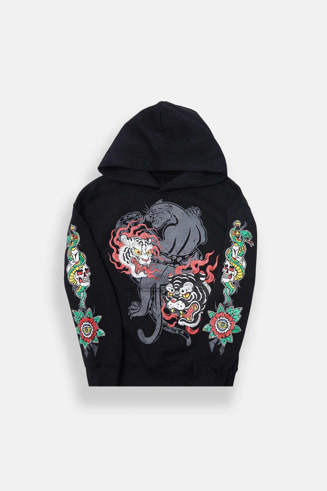 Arsenic Youth Leopard & Eagle Graphic Hoodie - Image 4