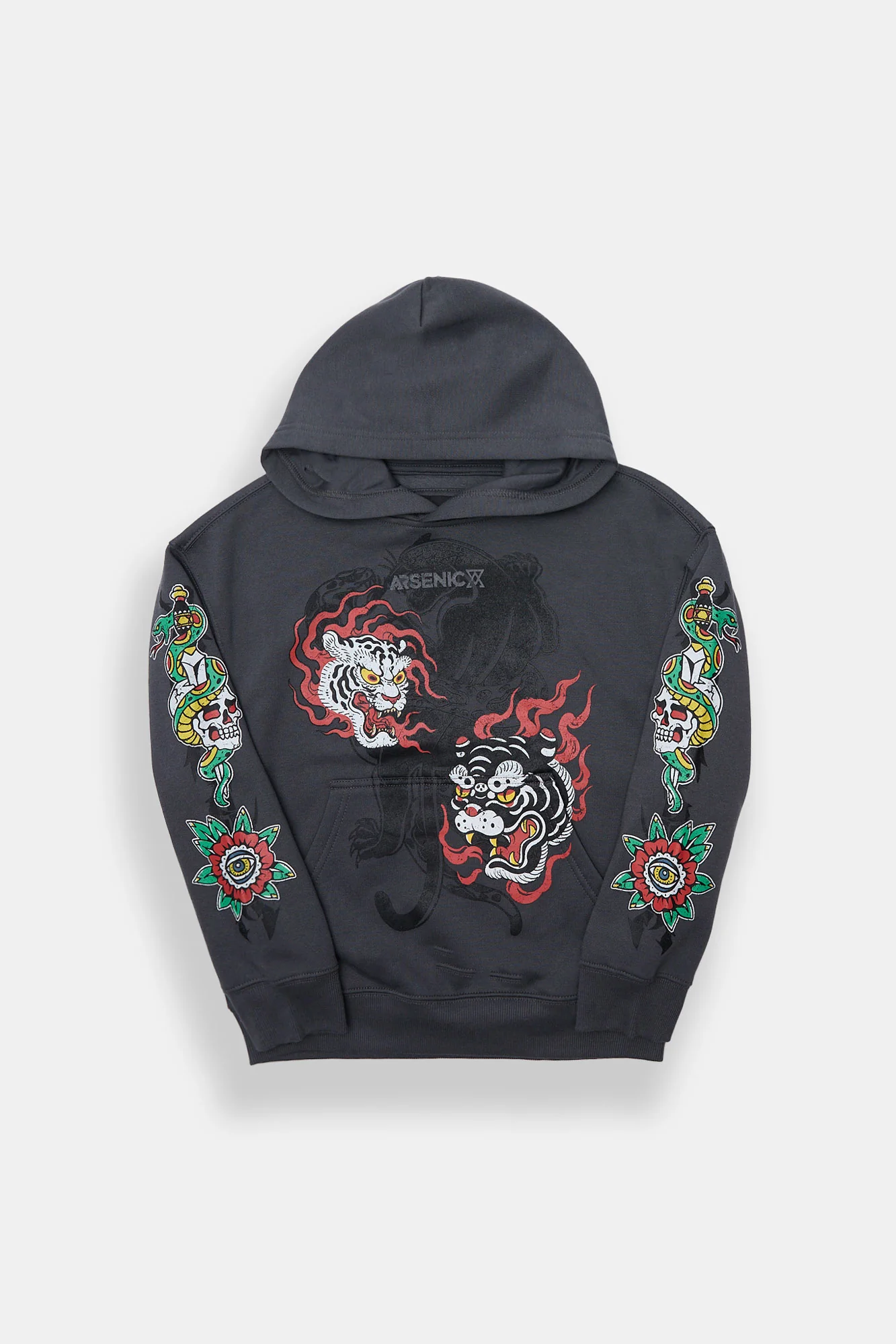 Arsenic Youth Leopard & Eagle Graphic Hoodie - Image 6