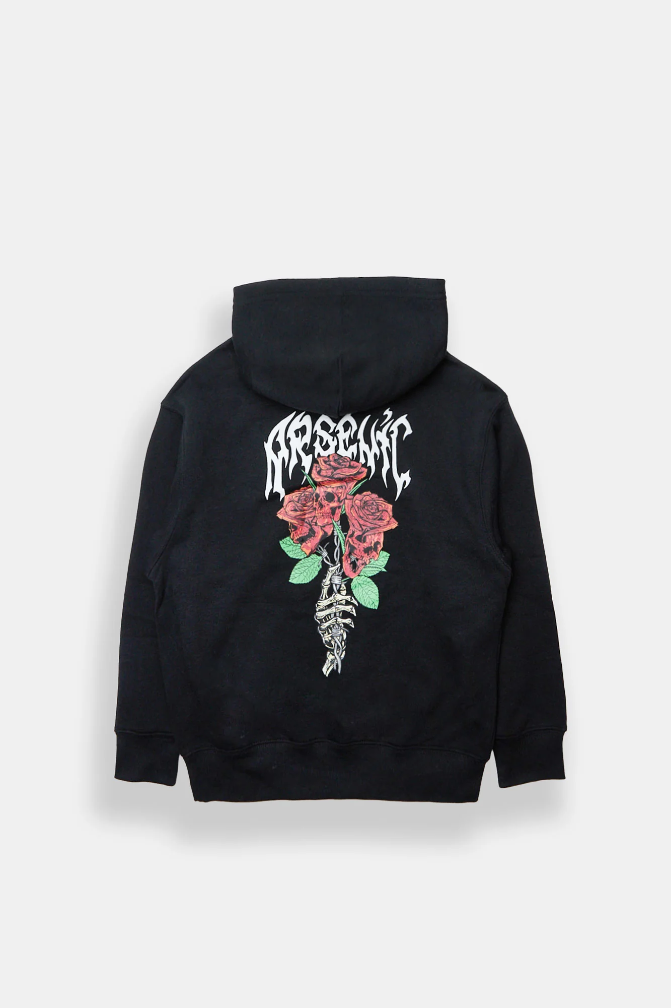 Haut à capuchon imprimé bouquet de roses junior