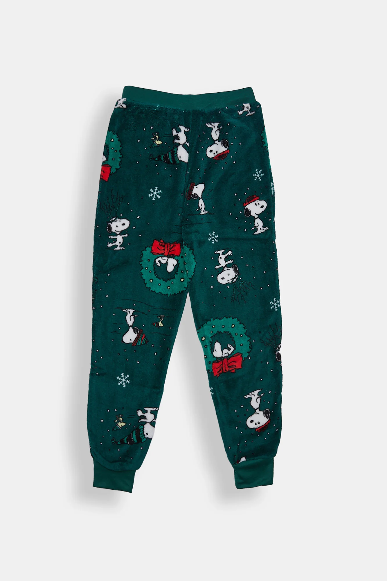 Pantalon de pyjama en peluche couronne de Noël Snoopy fille - Image 2