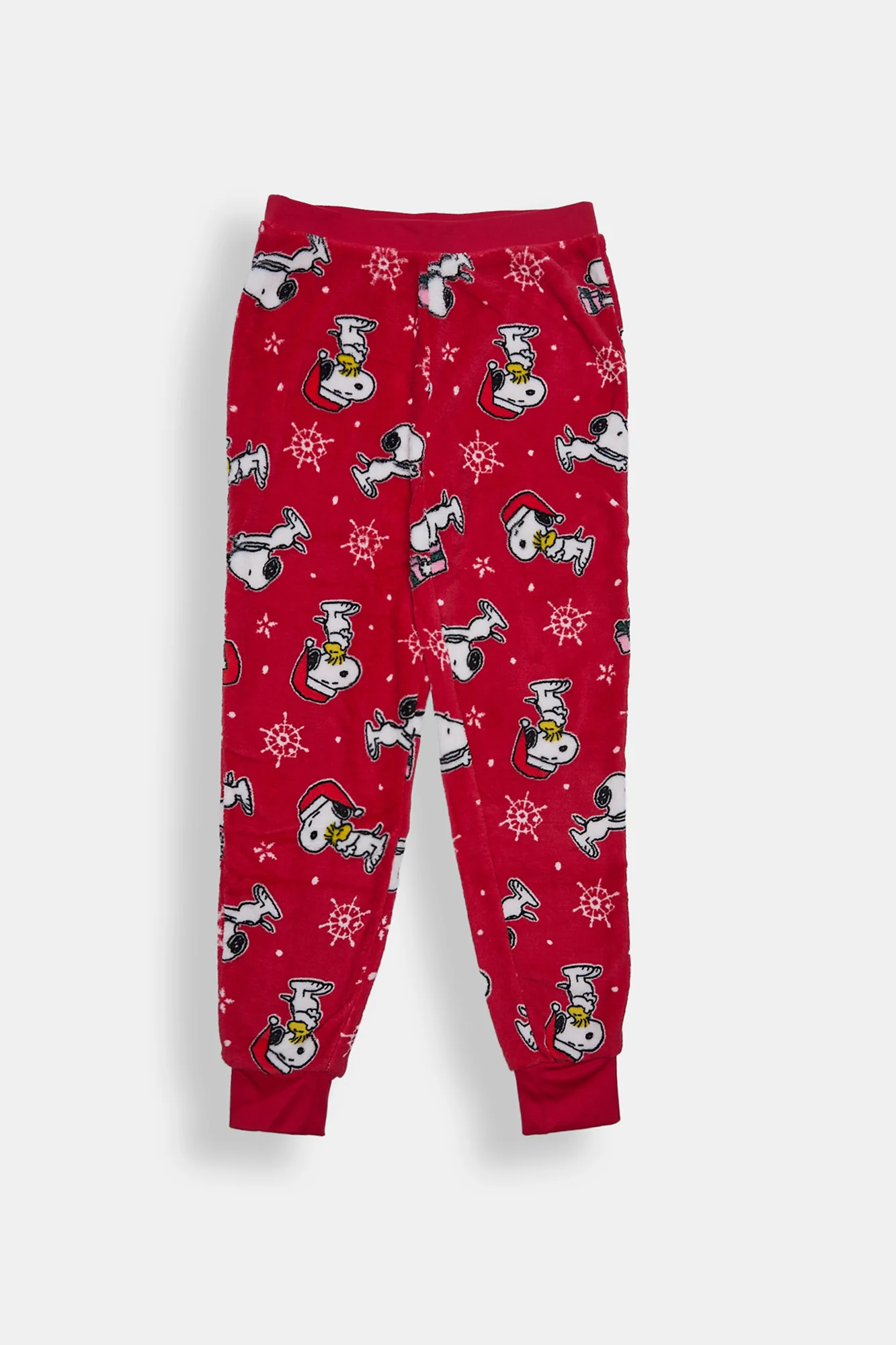 Pantalon de pyjama en peluche flocon de neige Snoopy fille
