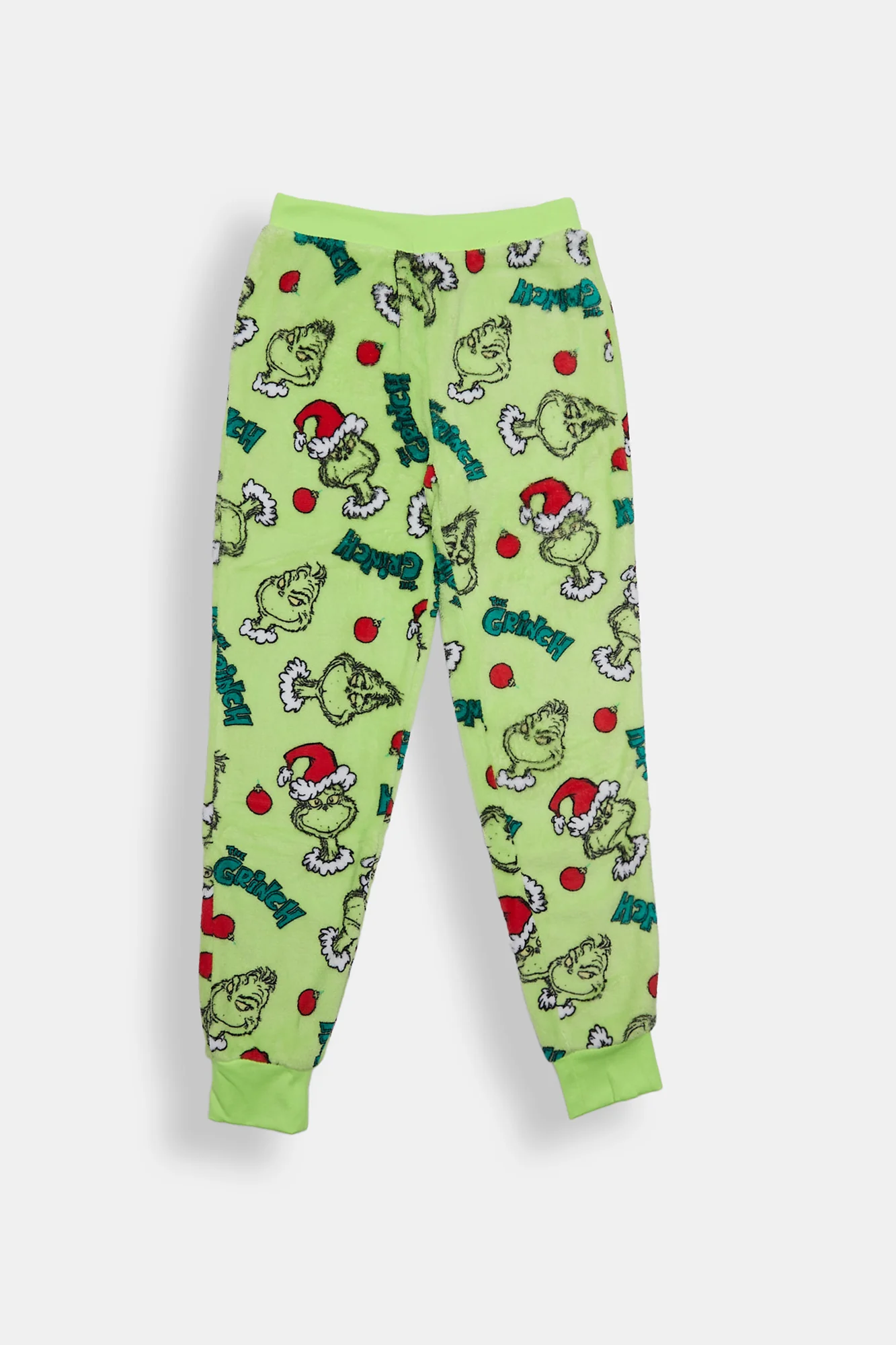 Girls The Grinch Ornament Plush Pajama Pant