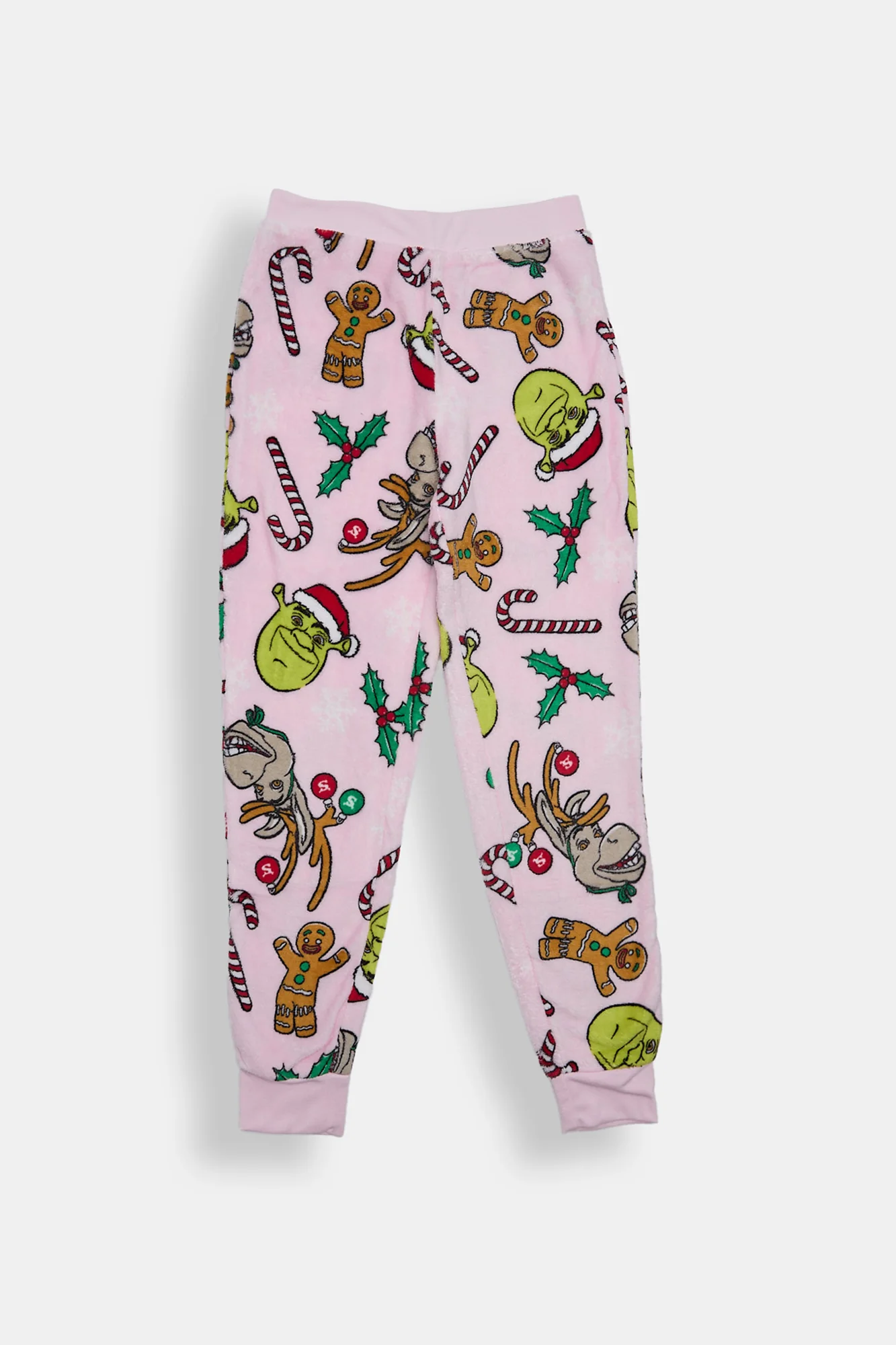 Pantalon de pyjama en peluche Shrek de Noël fille