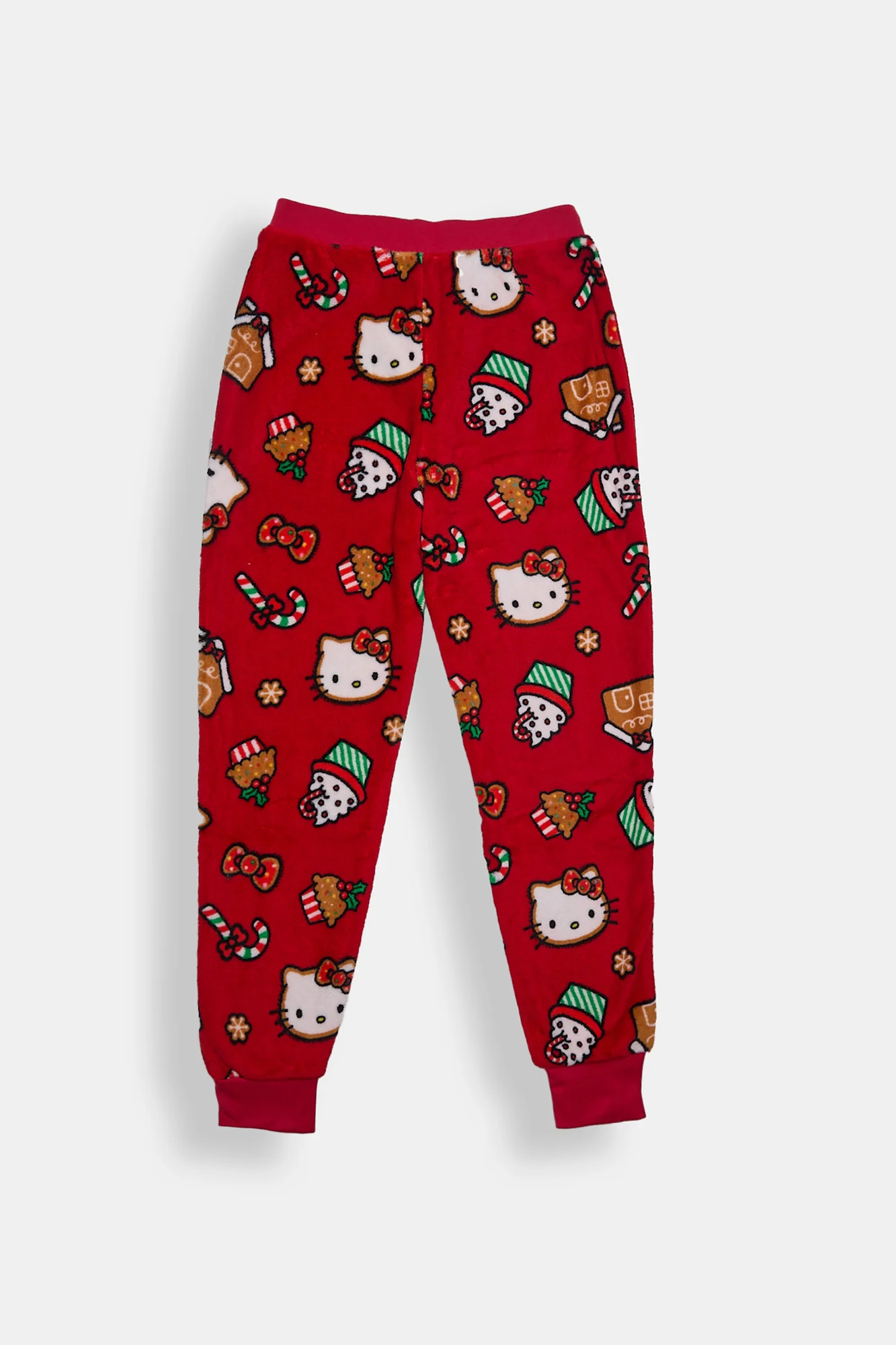 Pantalon de pyjama en peluche Hello Kitty de Noël fille - Image 2