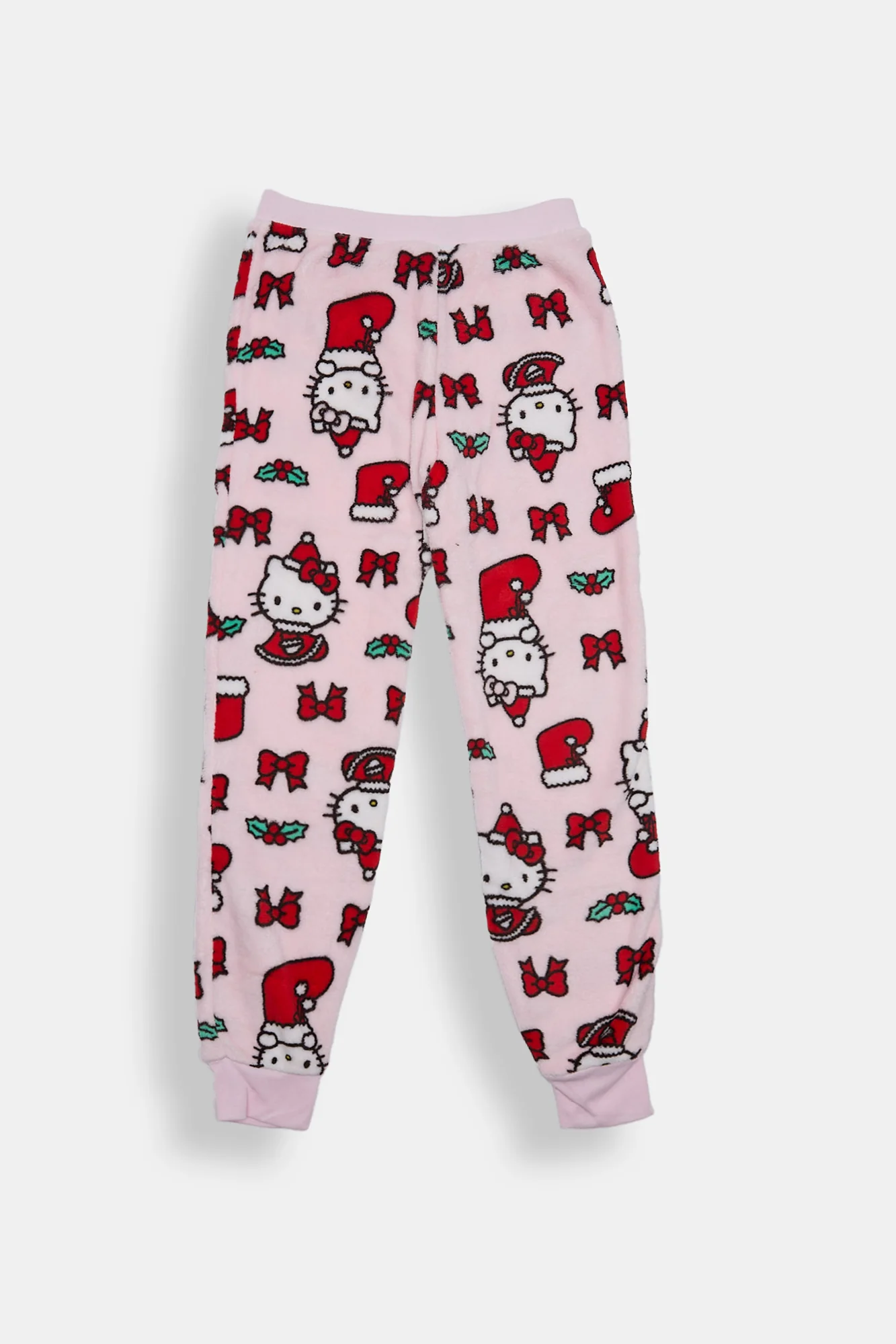 Pantalon de pyjama en peluche Hello Kitty de Noël fille - Image 2