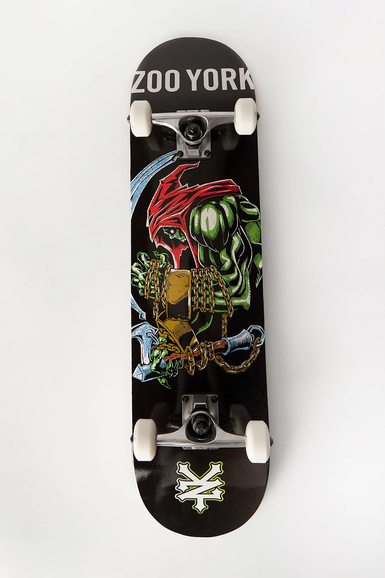 Planche à roulette motif le faucheur en chaines Zoo York 8"