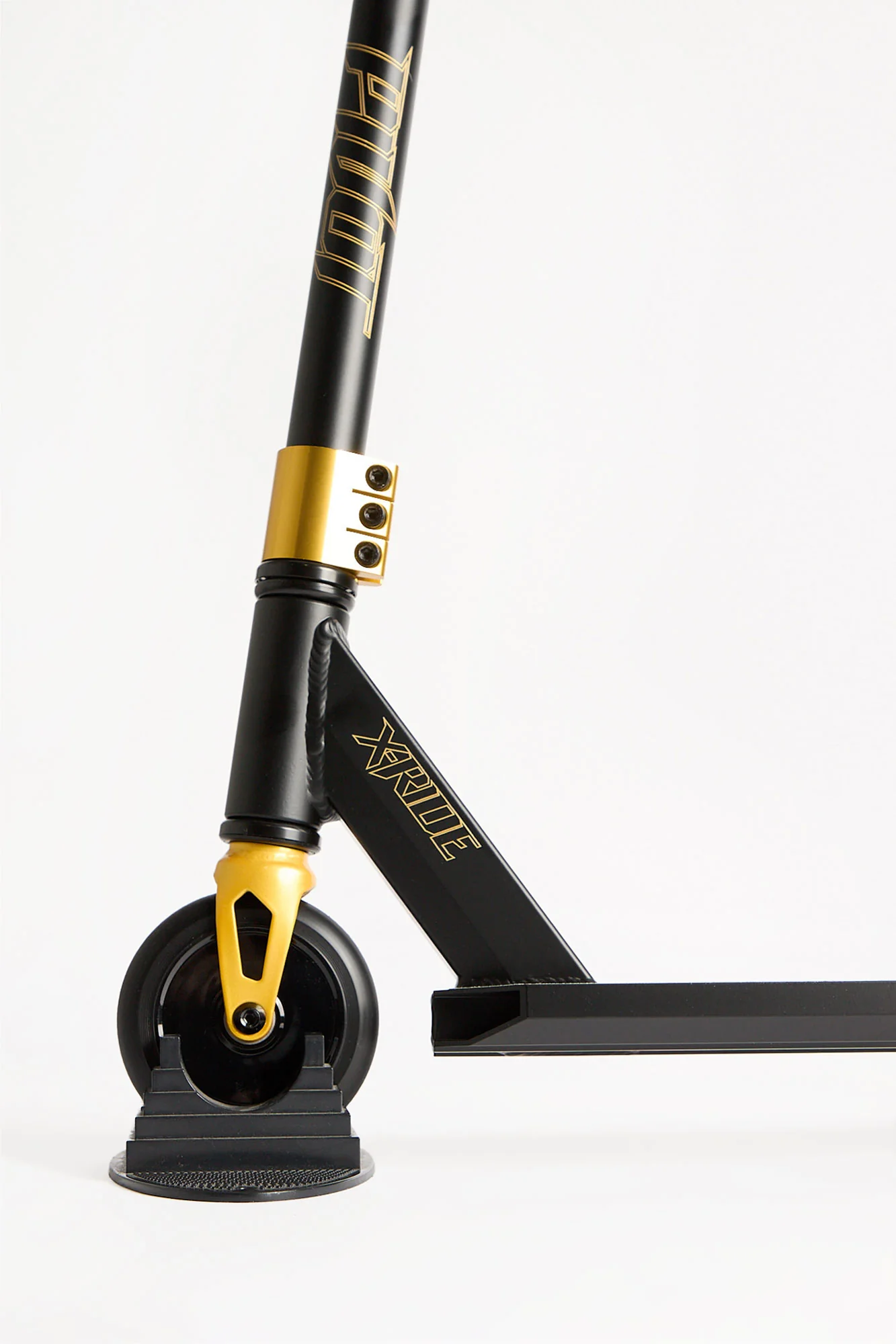 Trottinette Pivot X-Ride noire et dorée - Image 4