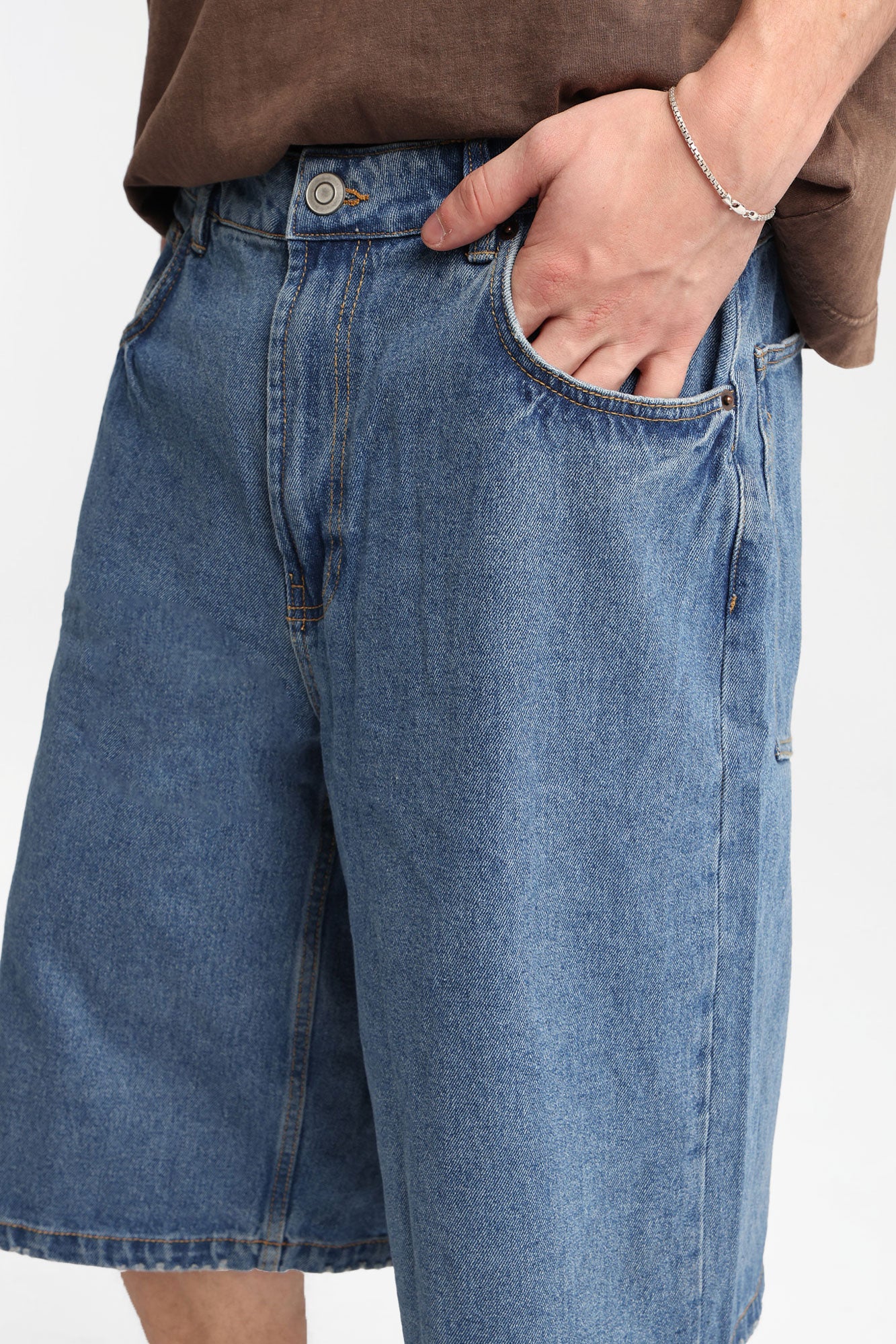 Short en jean ample à écusson Coors Original brodé - Image 2