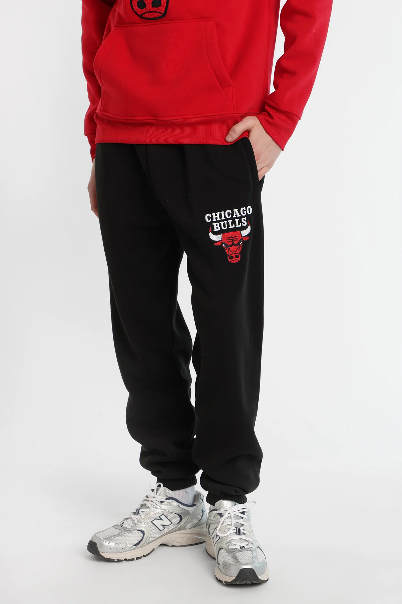 Jogger en molleton brodé Chicago Bulls