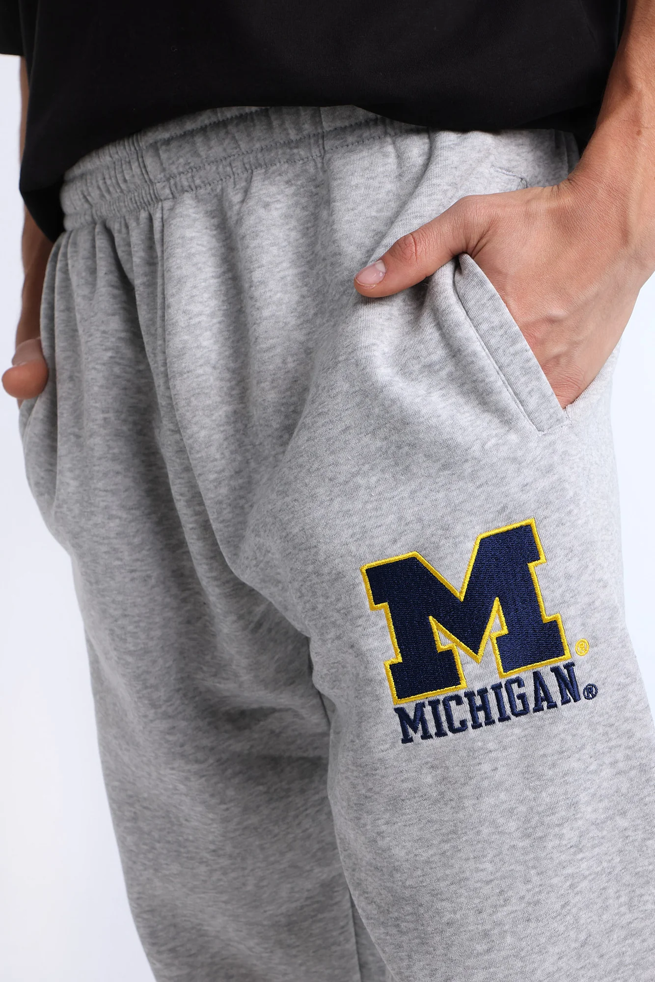 Michigan Wolverines Embroidered Sweatpants - Image 2