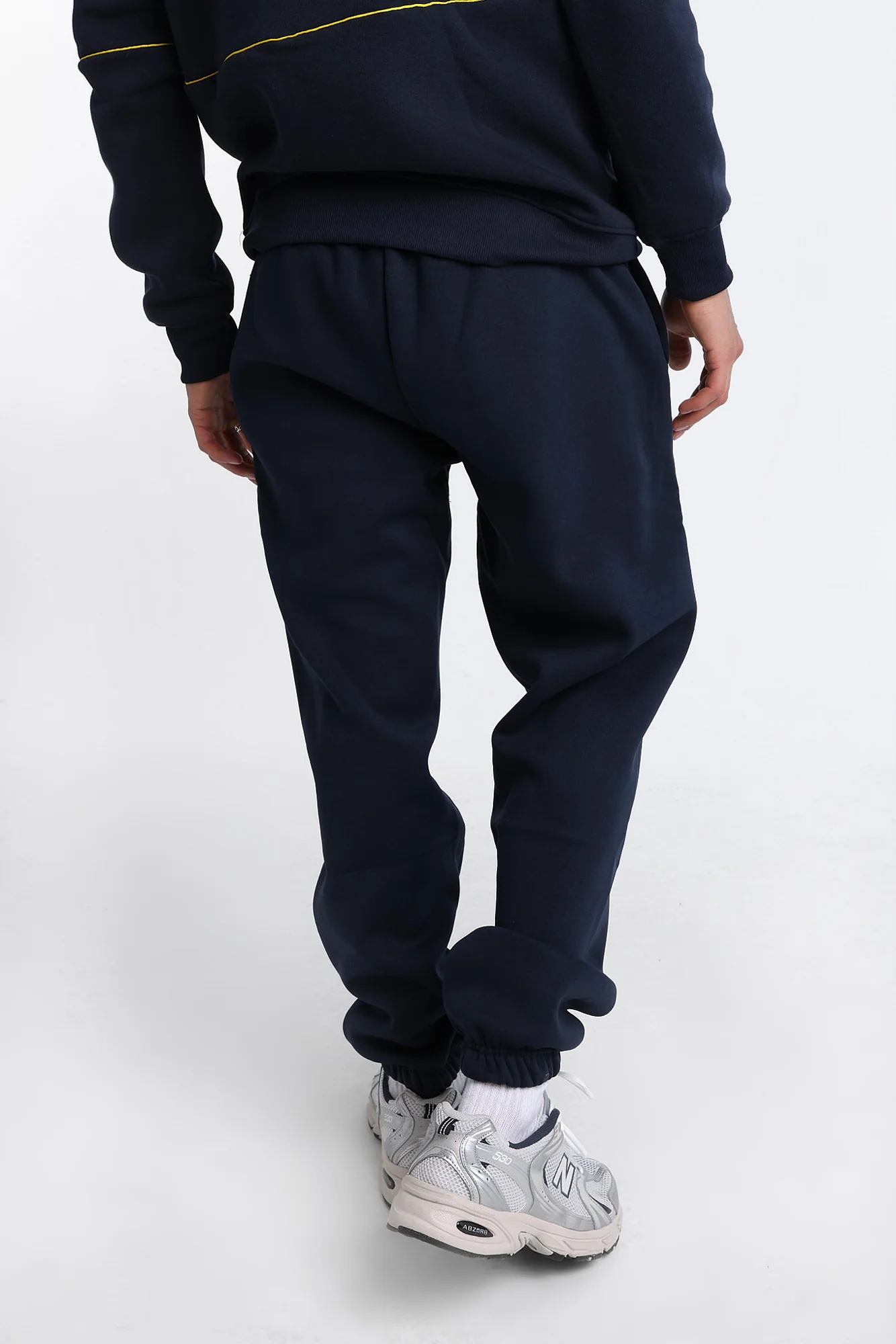 Michigan Wolverines Embroidered Navy Sweatpants - Image 3