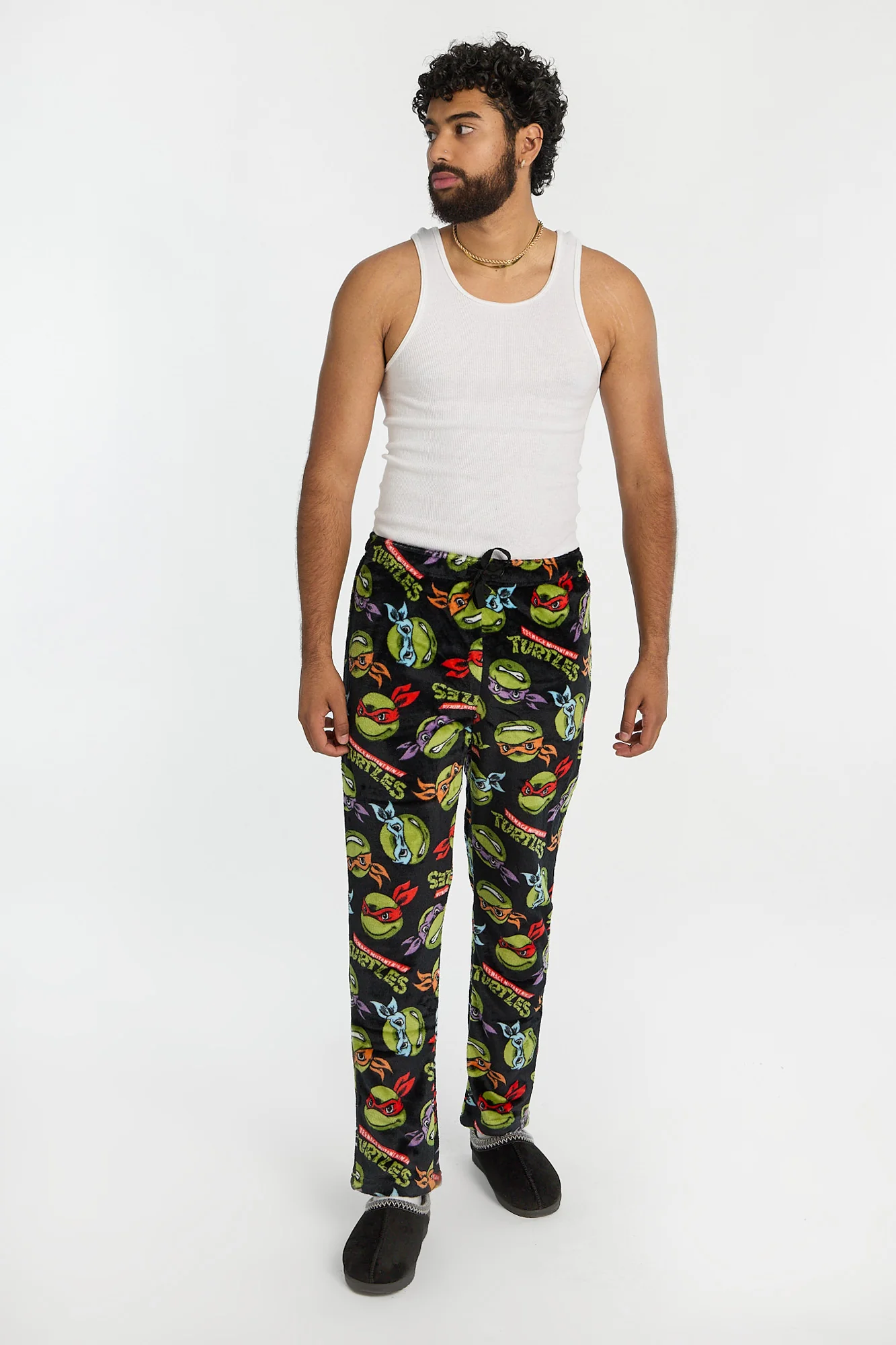 Mens Teenage Mutant Ninja Turtles Plush Pajama Pant - Image 4