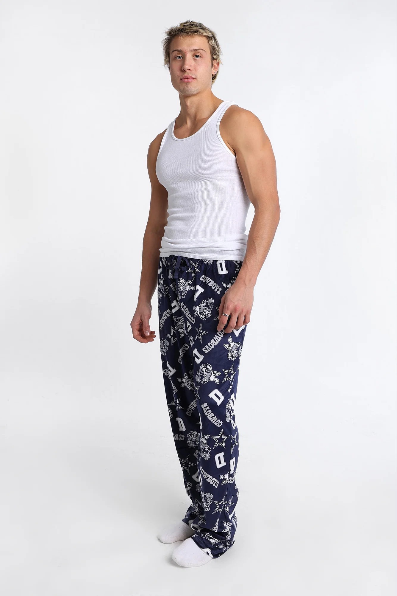 Pantalon pyjama en molleton soyeux imprimé Dallas Cowboys - Image 4