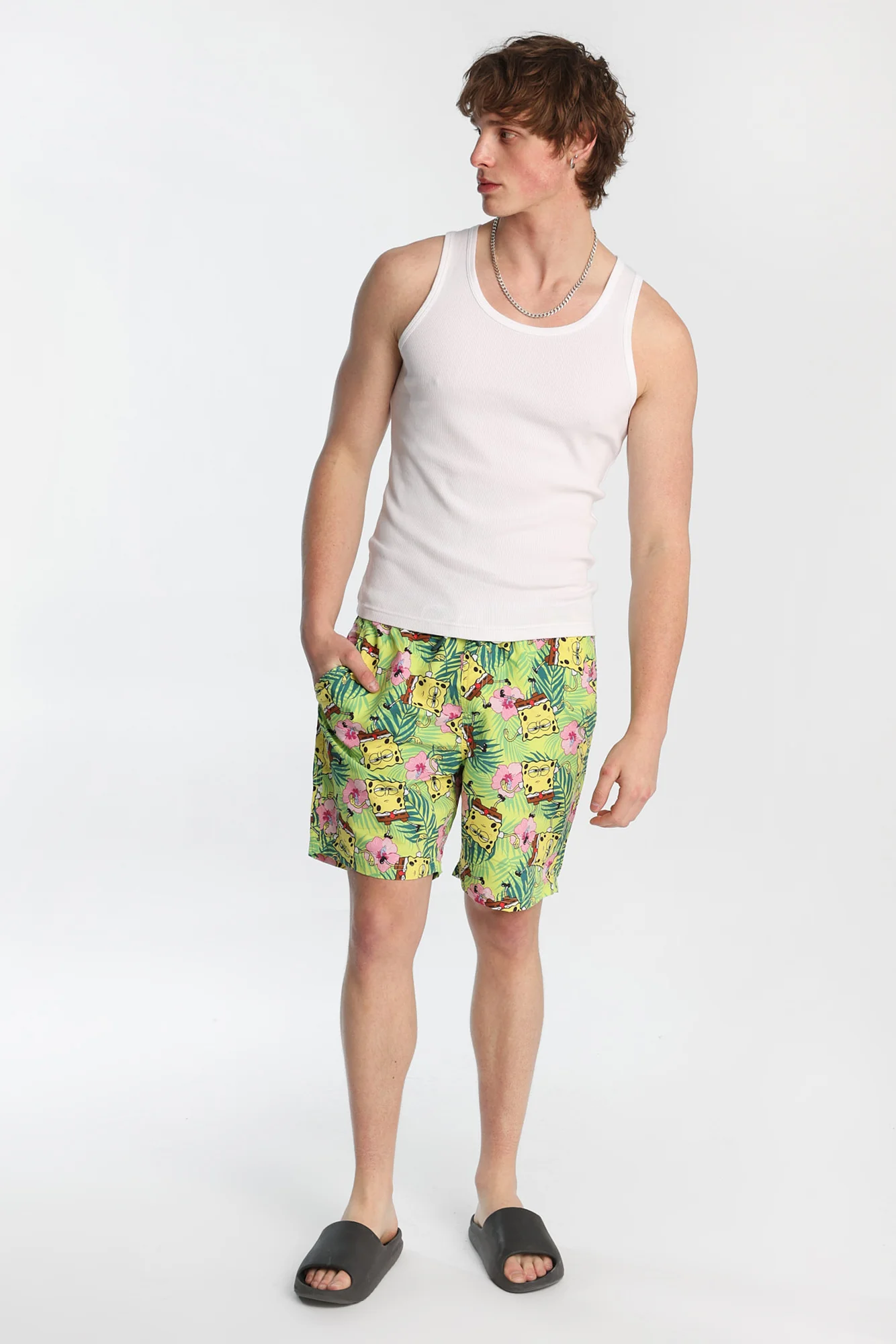 Short de bain floral Bob l'éponge 7" - Image 4
