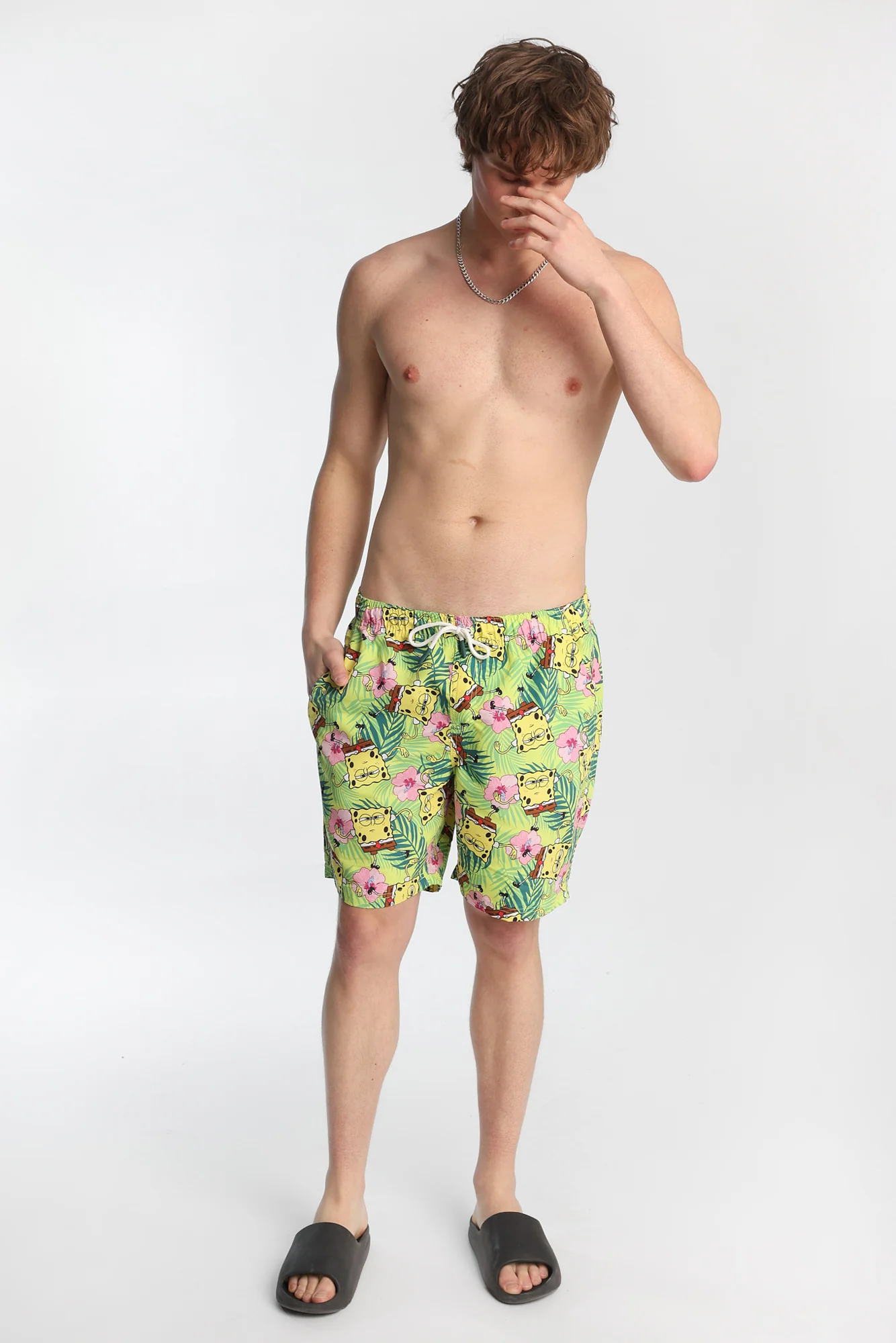 Short de bain floral Bob l'éponge 7" - Image 5