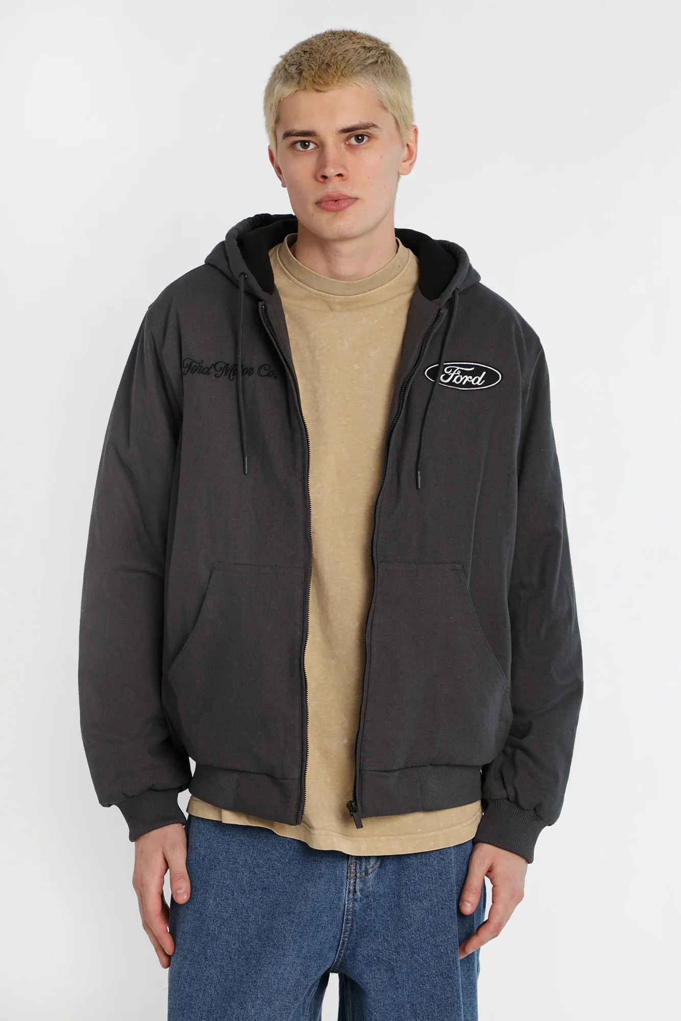 Veste de travail à capuchon en coton-canvas Ford