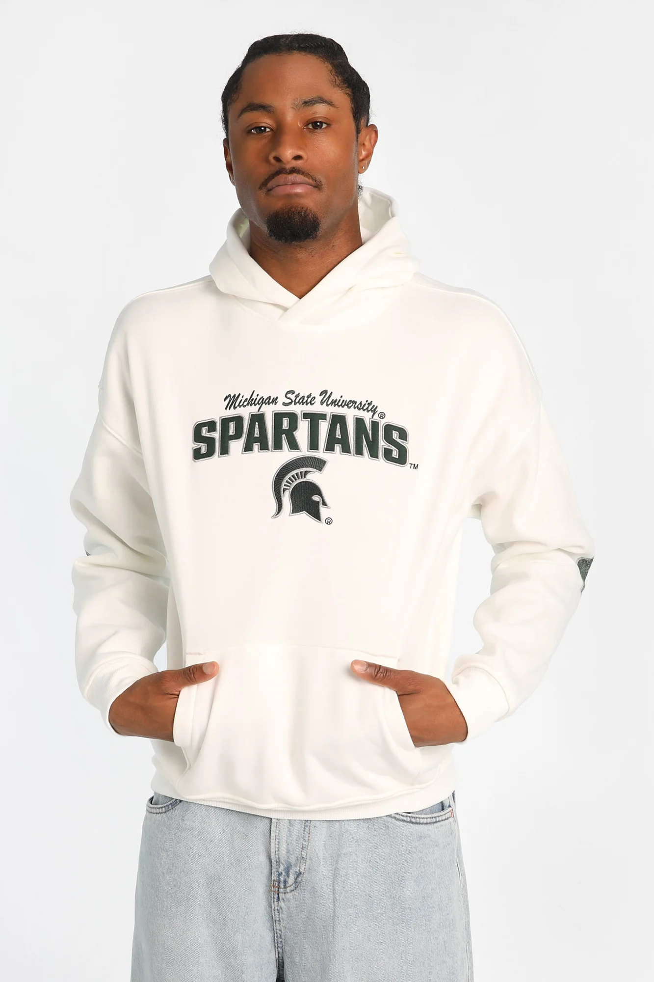 Haut à capuchon imprimé au dos Michigan State University Spartans - Image 3