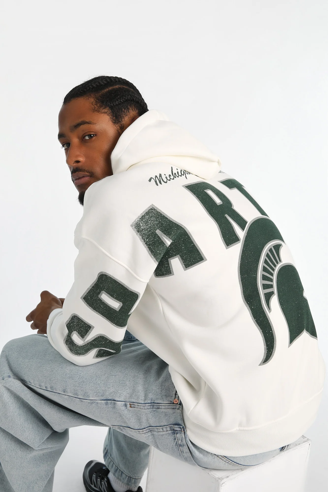 Michigan State University Spartans Back Print Hoodie - Image 4