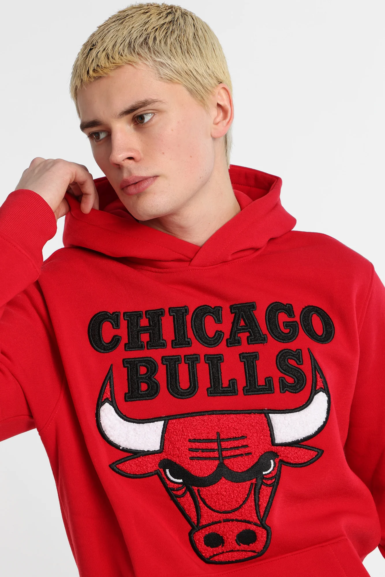 Haut à capuchon logo chenille Chicago Bulls - Image 2