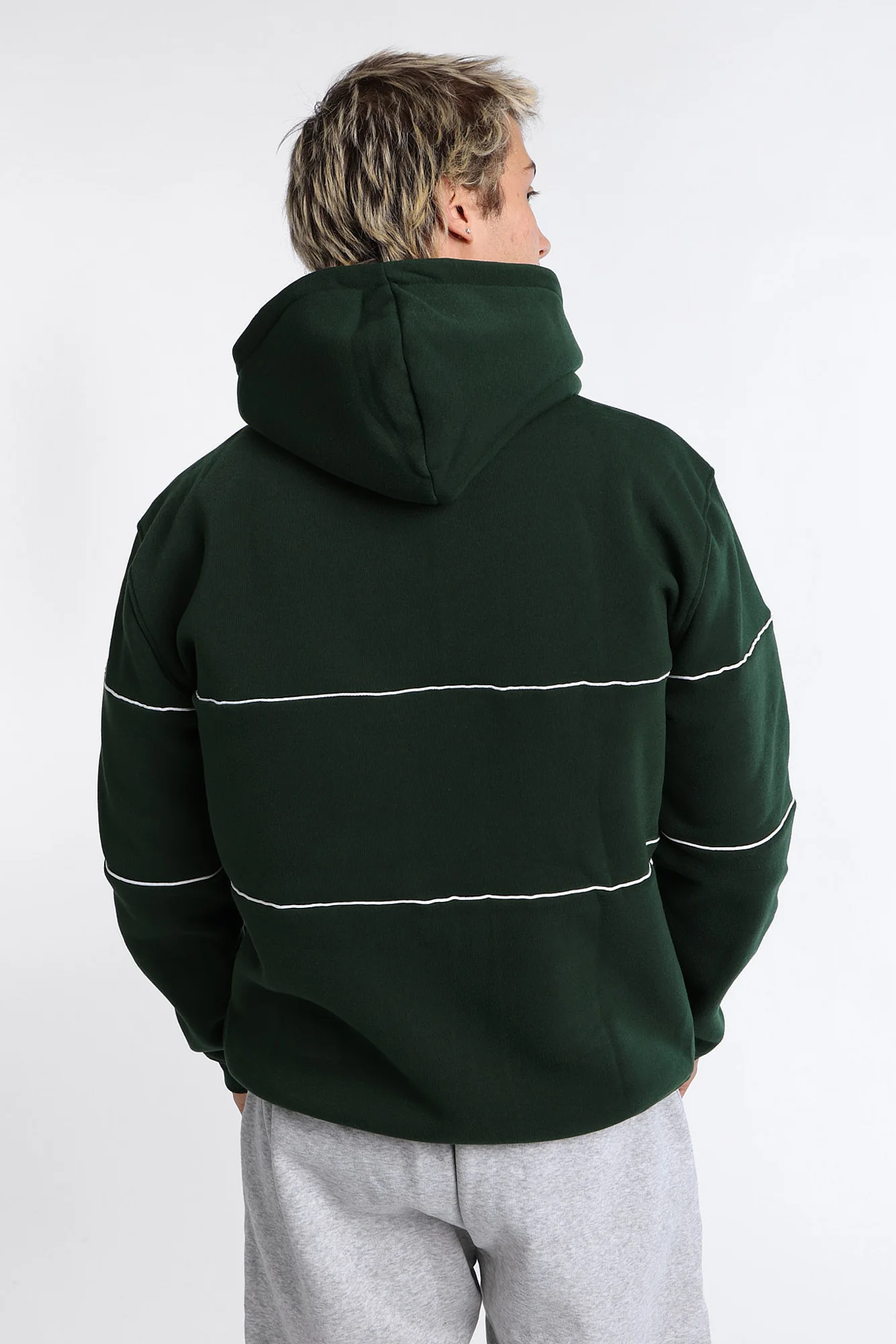 Michigan State Spartans Embroidered Panel Hoodie - Image 3