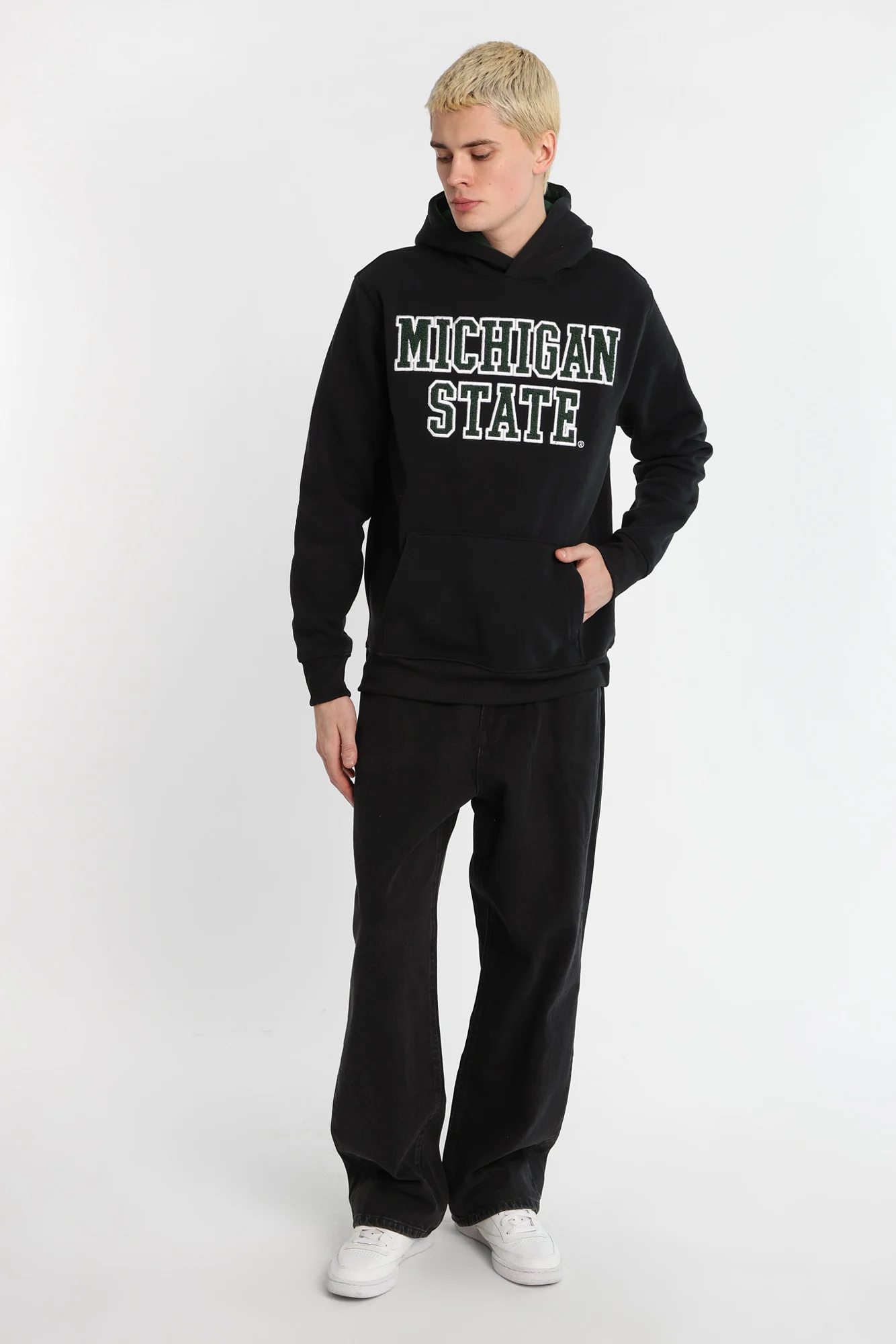 Haut à capuchon logo chenille Michigan State Spartans - Image 4