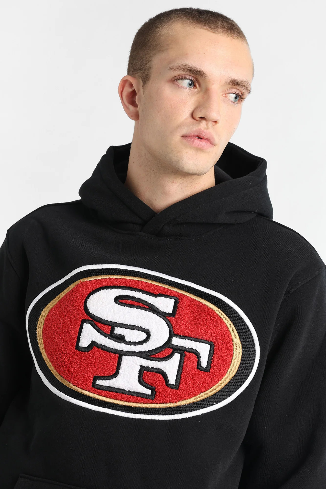 Haut à capuchon logo chenille San Francisco 49ers - Image 2