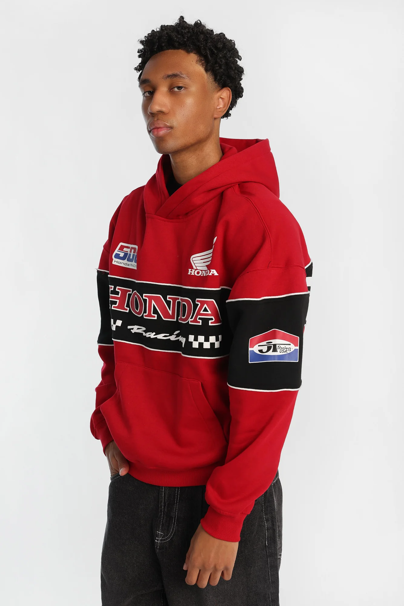 Haut à capuchon bicolore Honda Racing - Image 3