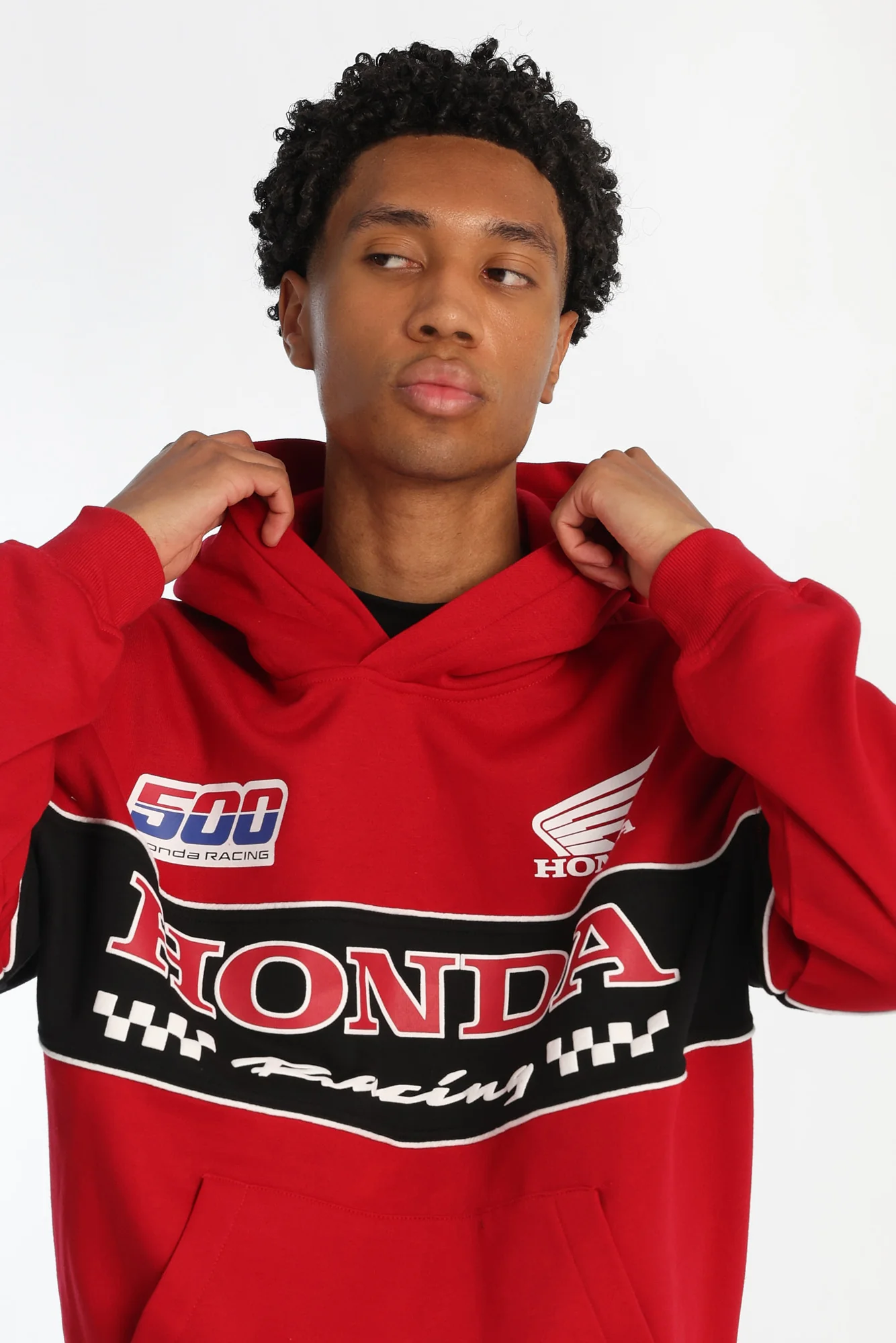 Haut à capuchon bicolore Honda Racing - Image 4